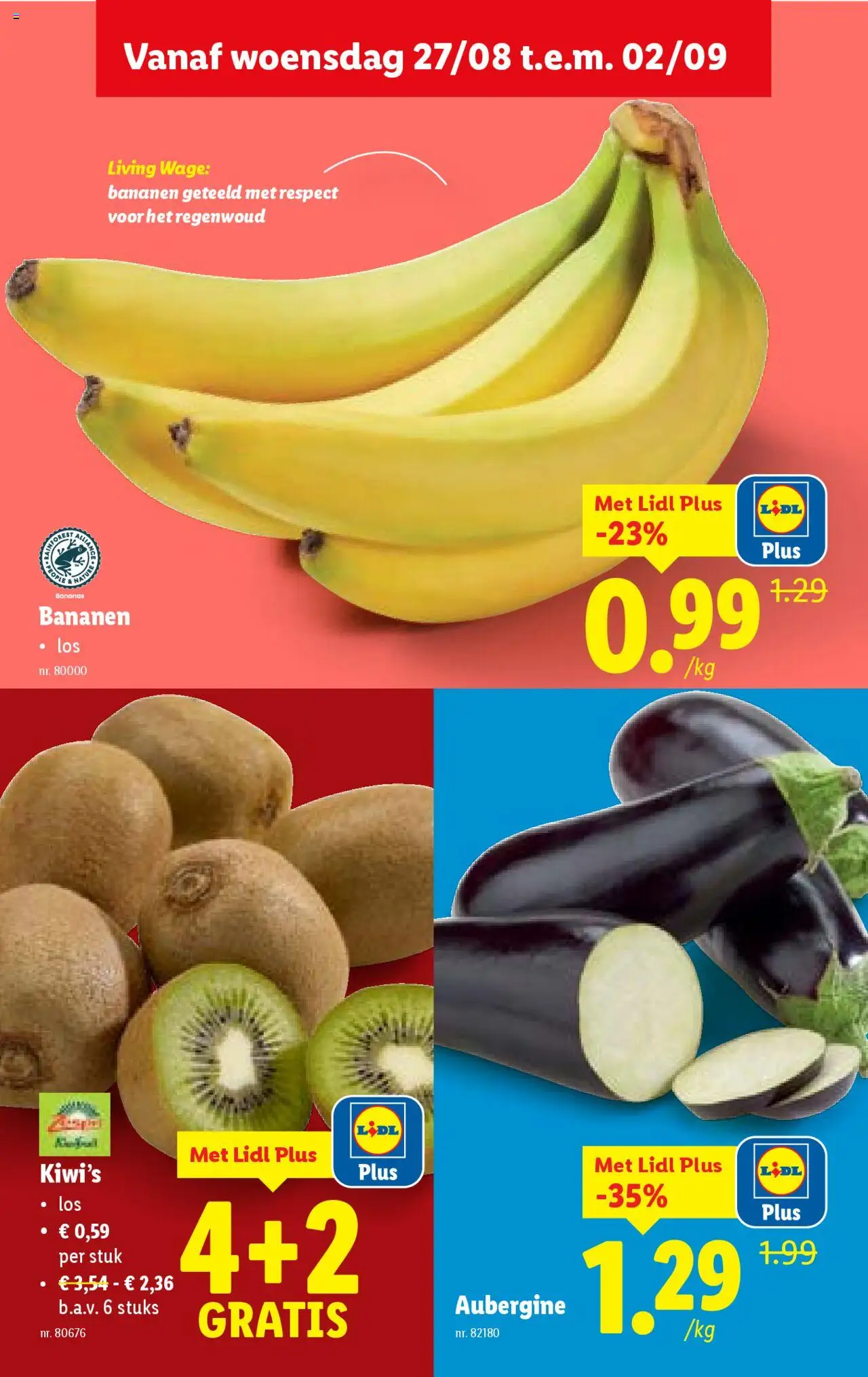  | Pagina: 5 | Producten: Bananen, Antipasti, Kiwi's