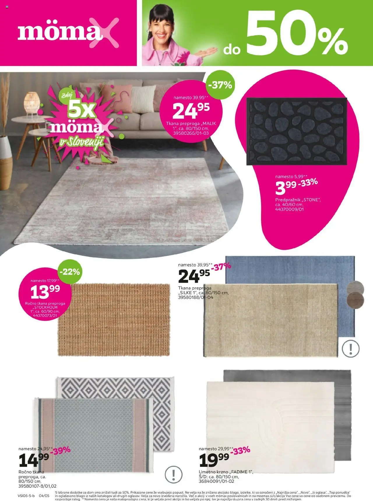 Novi Mömax katalog ponudbe – veljaven od 04.06.2025 | Stran: 4 | Izdelki: Preproga, Predpraznik