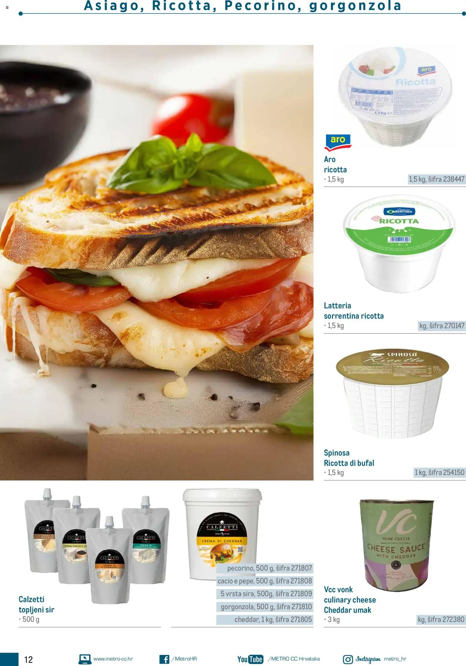 Metro katalog | vrijedi od 05.03.2026 | Stranica: 12 | Proizvodi: Sir, Umak
