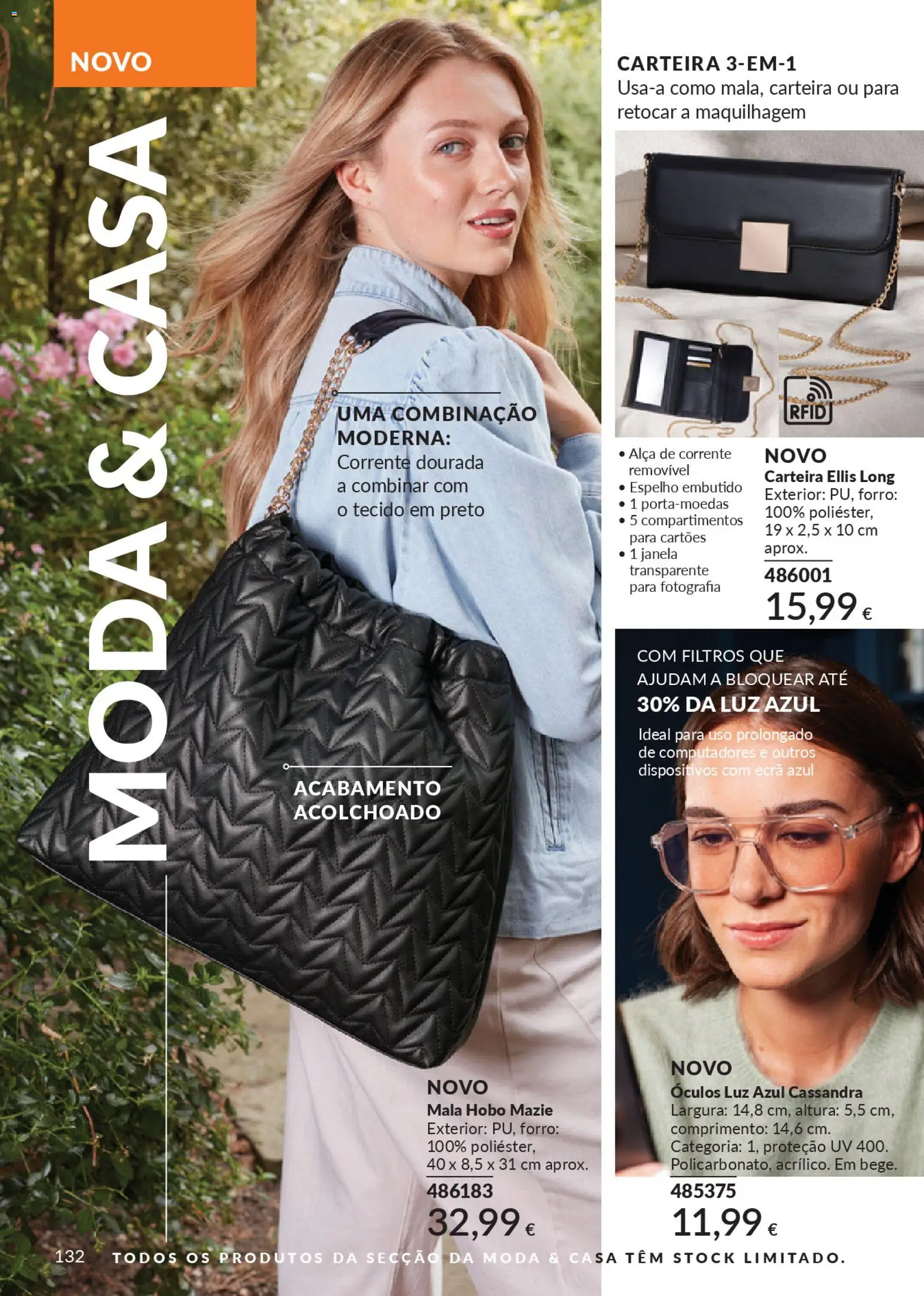 Catálogo Avon Campanha 2 │ válido de 01.02.2026 | Página: 142 | Produtos: Carteira, Dourada, Óculos, Maquilhagem