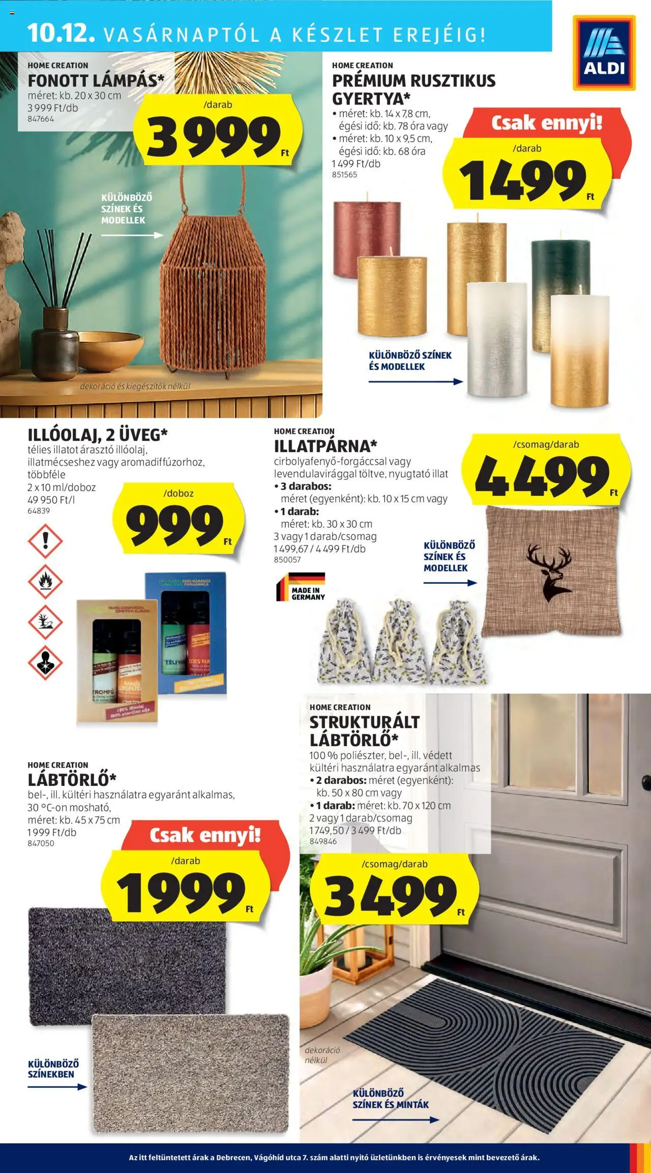 Aldi akciós ujság - amely érvényes a következő dátumtól: 09.10.2025 | Oldal: 43 | Termékek: Óra, Dekoráció