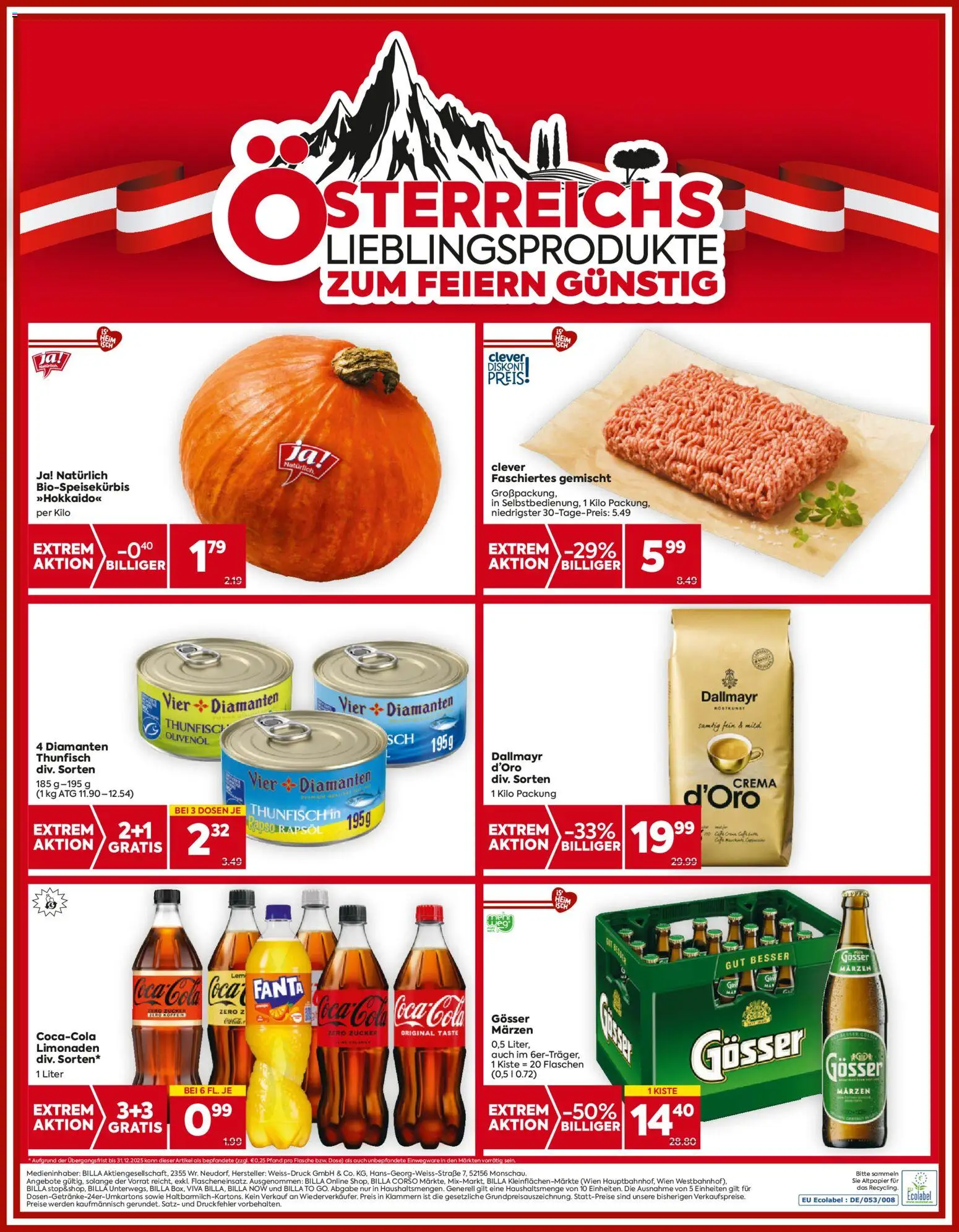 Billa Flugblatt - Steiermark  gültig ab 23.10.2025 | Seite: 20 | Produkte: Zucker, Reis