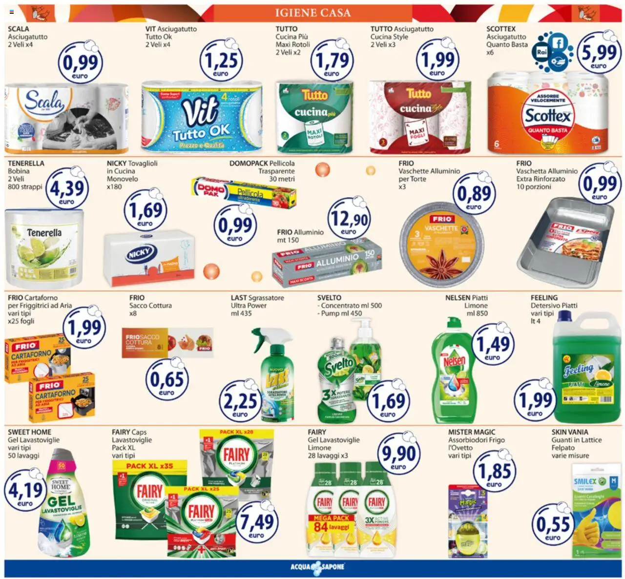 Volantino Acqua e Sapone del 25.08.2025 | Pagina: 14 | Prodotti: Limone, Lavastoviglie, Scala, Vaschette