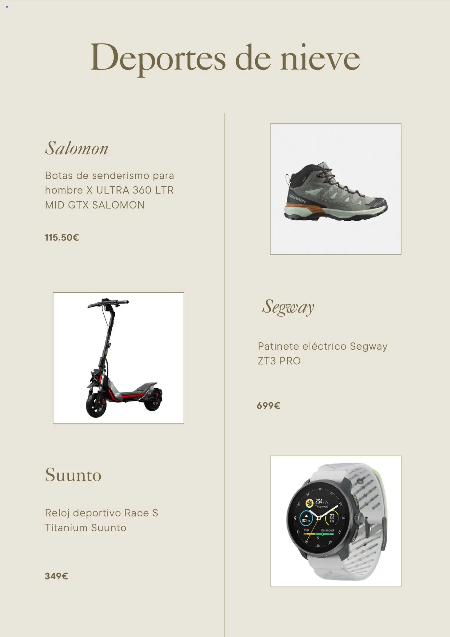 La Tienda en Casa folleto │ válido desde el 25.04.2026 | Página: 3 | Productos: Patinete, Botas, Reloj, Ελιές