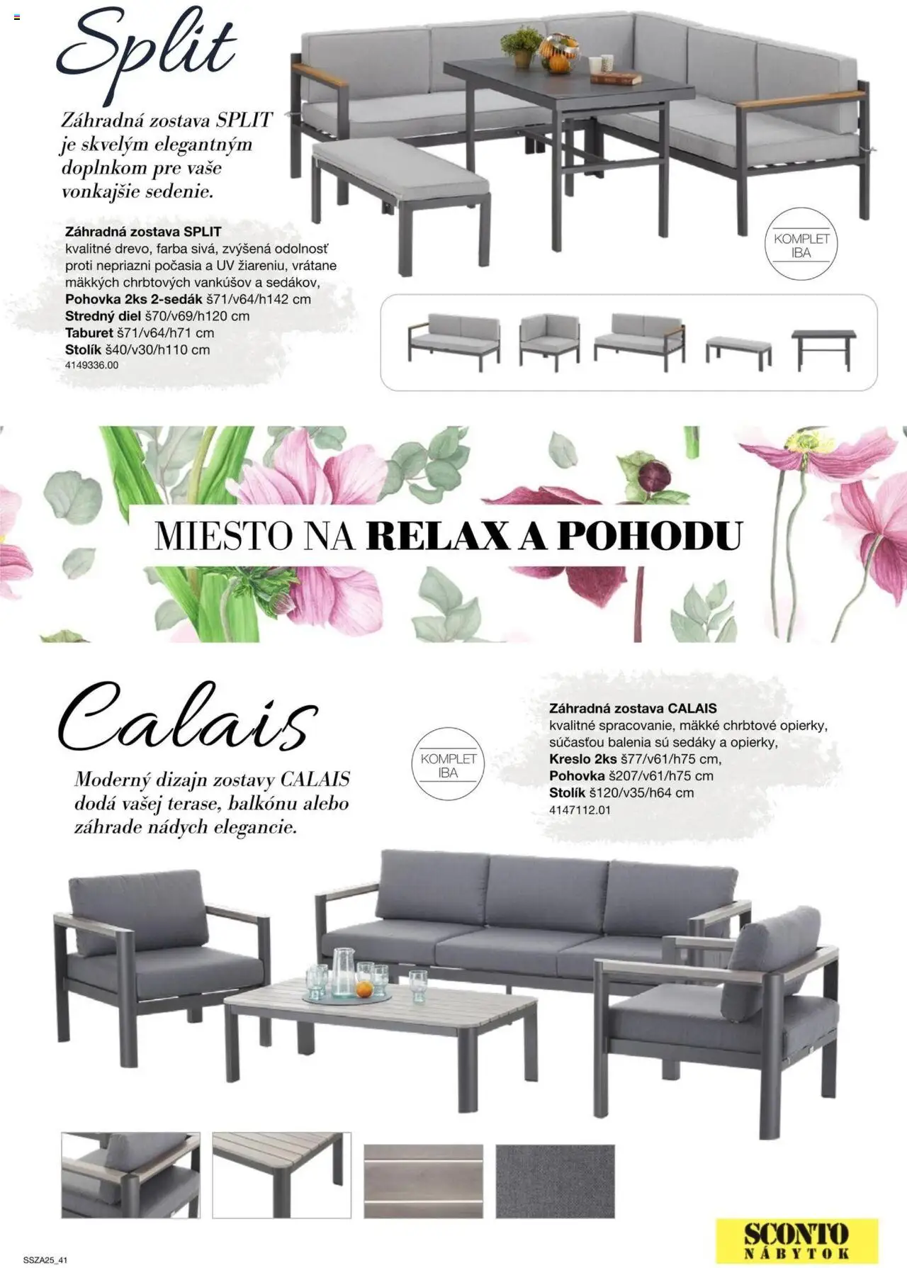 Nové Sconto nábytok akcie – leták je platný od 21.02.2025 | Strana: 41 | Produkty: Nábytok, Pohovka, Taburet