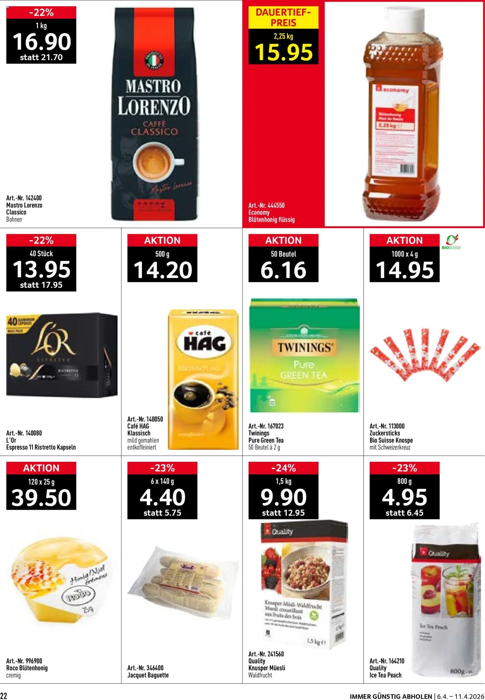 Prodega aktionen – gültig ab 06.04.2026 | Seite: 22 | Produkte: Baguette