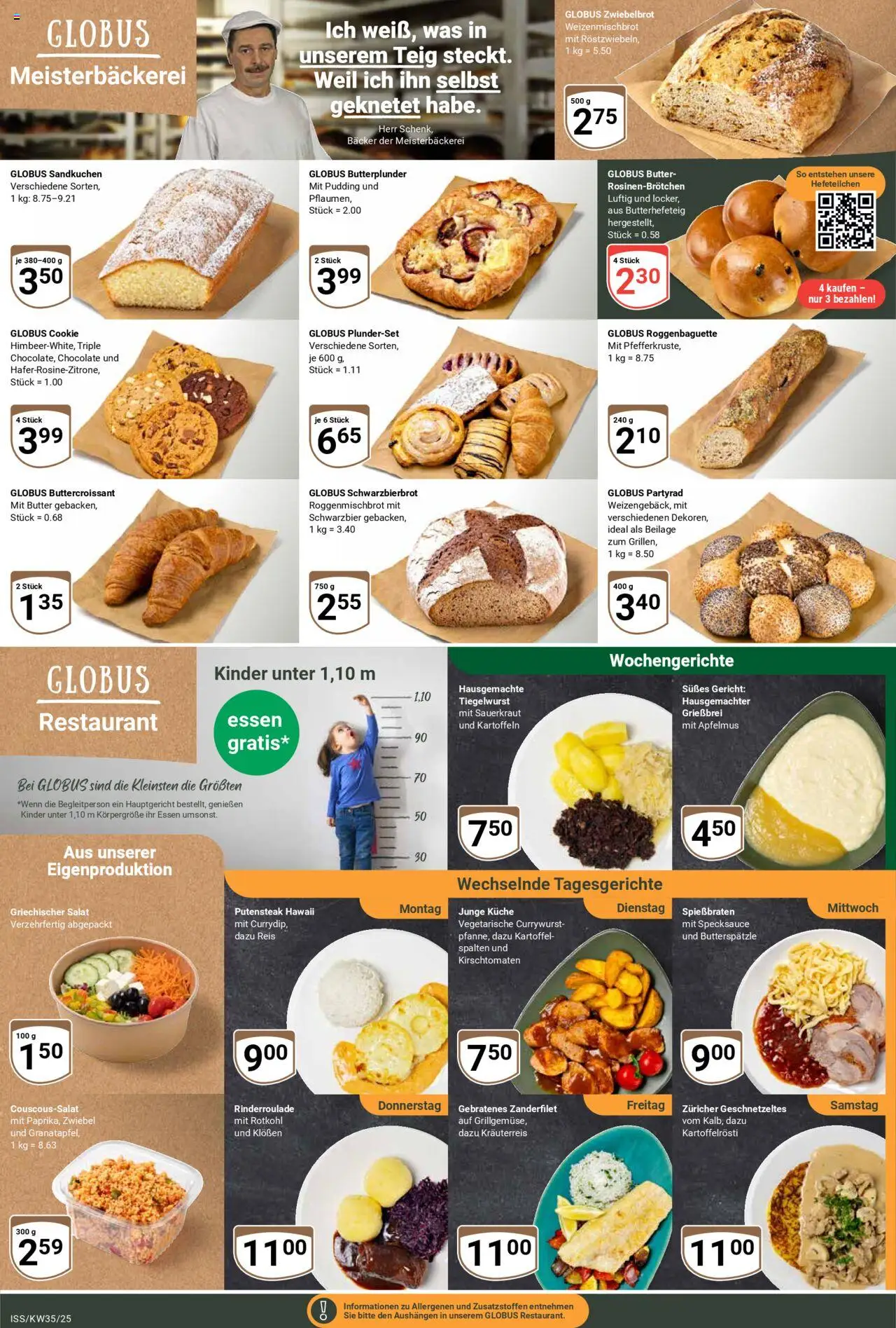 Globus Prospekt 	 - gültig ab dem 25.08.2025 | Seite: 5 | Produkte: Butter, Rotkohl, Küche, Reis
