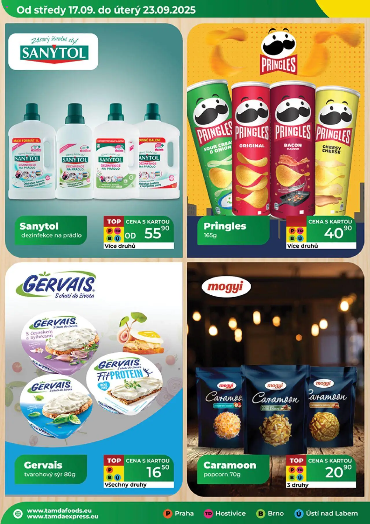 Tamda Foods leták od 17.09.2025 | Strana: 22 | Produkty: Sýr, Pringles, Dezinfekce na prádlo, Gervais