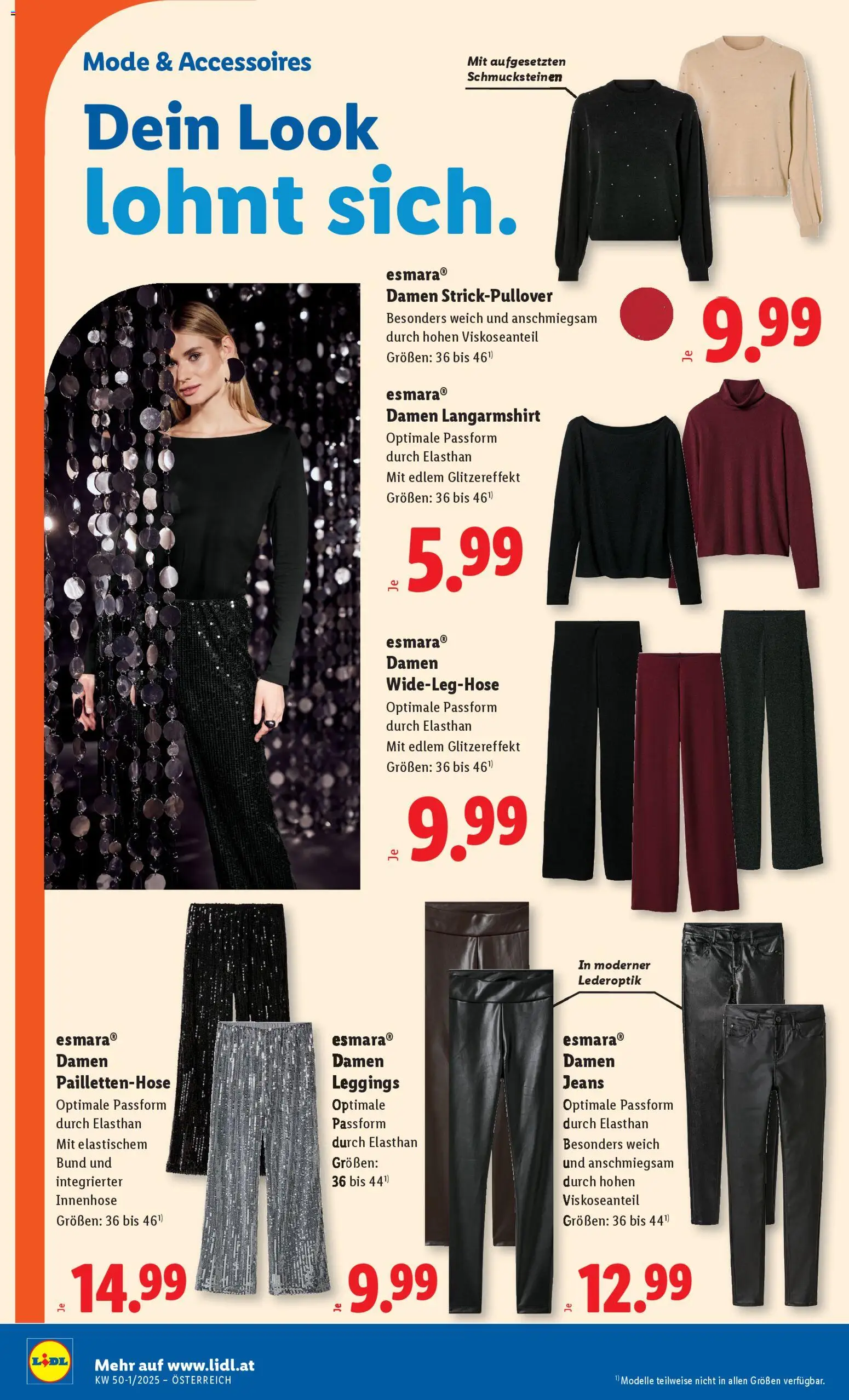 Lidl Flugblatt - Eisenstadt, Ebenfurth, Mattersburg gültig ab 04.12.2025 | Seite: 36 | Produkte: Leggings, Jeans