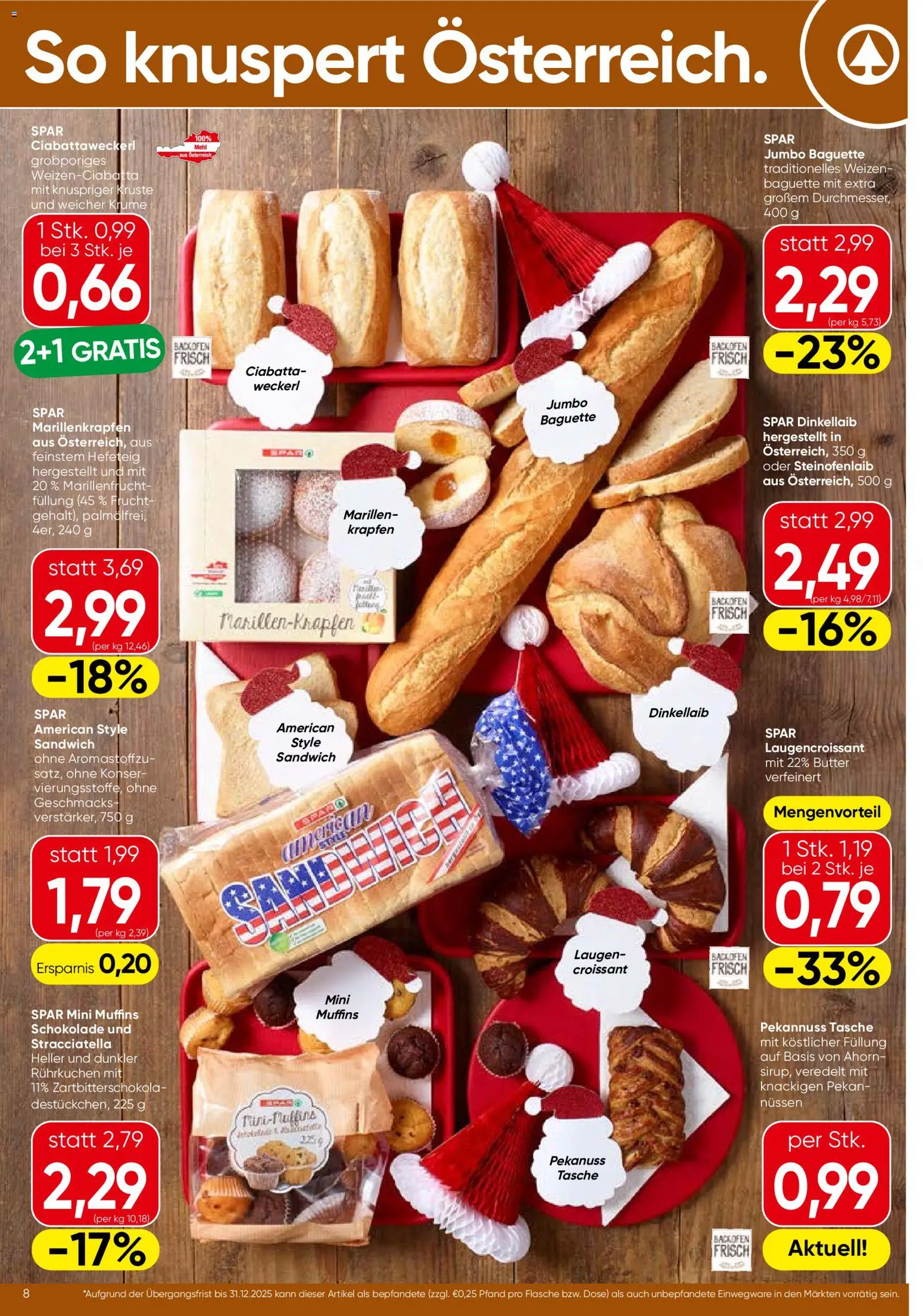 Spar Flugblatt - Kärnten gültig ab 13.11.2025 | Seite: 8 | Produkte: Jääkaappipakastin, Tasche, Butter, Schokolade