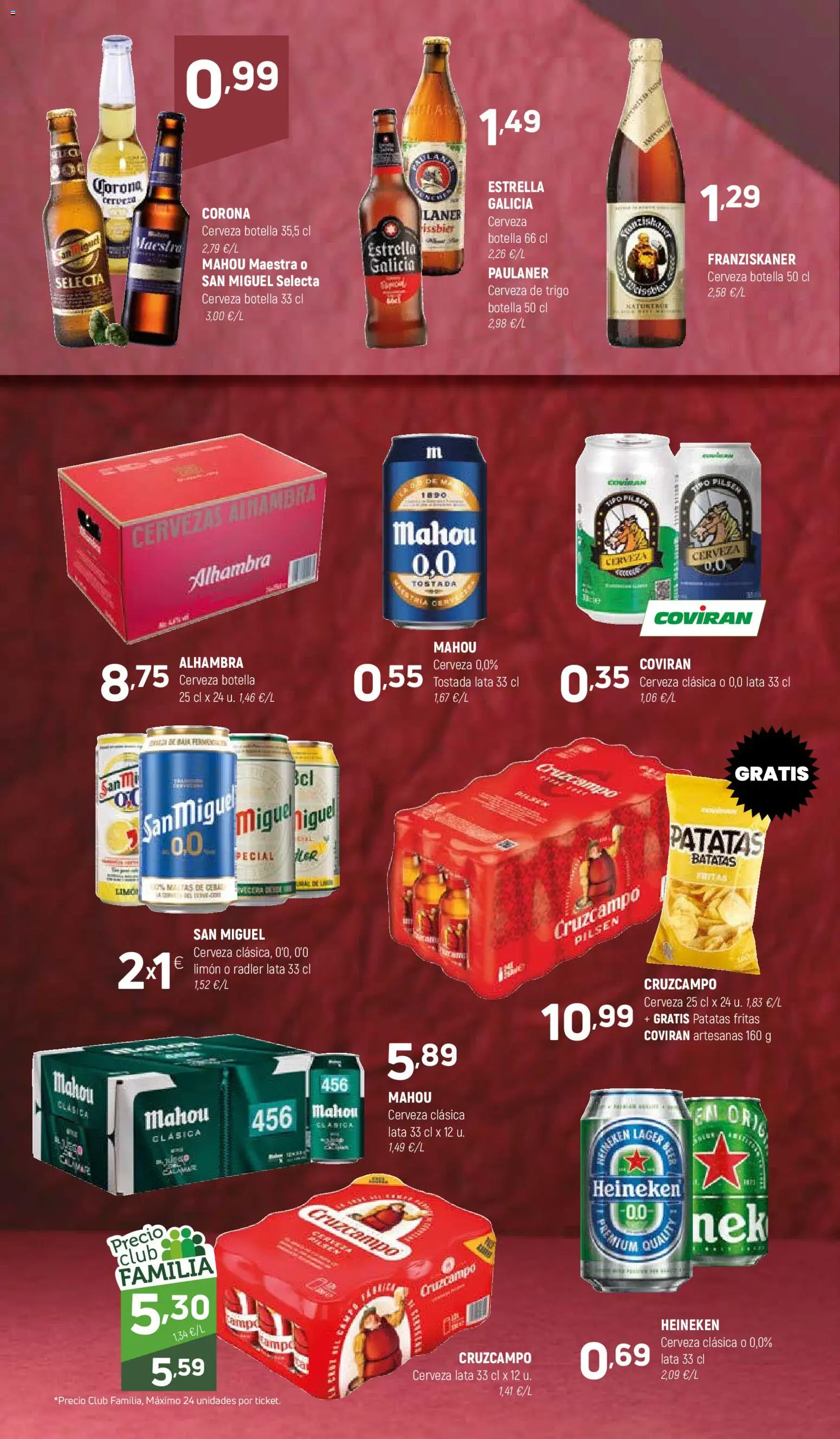 Coviran - Alicante │ válido desde el 16.12.2025 | Página: 18 | Productos: Cerveza, Σπανάκι