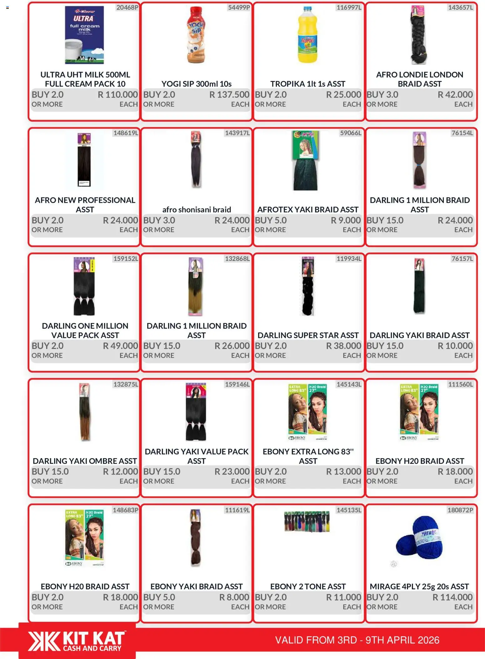 New KIT KAT Cash & Carry catalogue – valid from 03.04.2026 | Page: 13 | Products: Milk, Cream