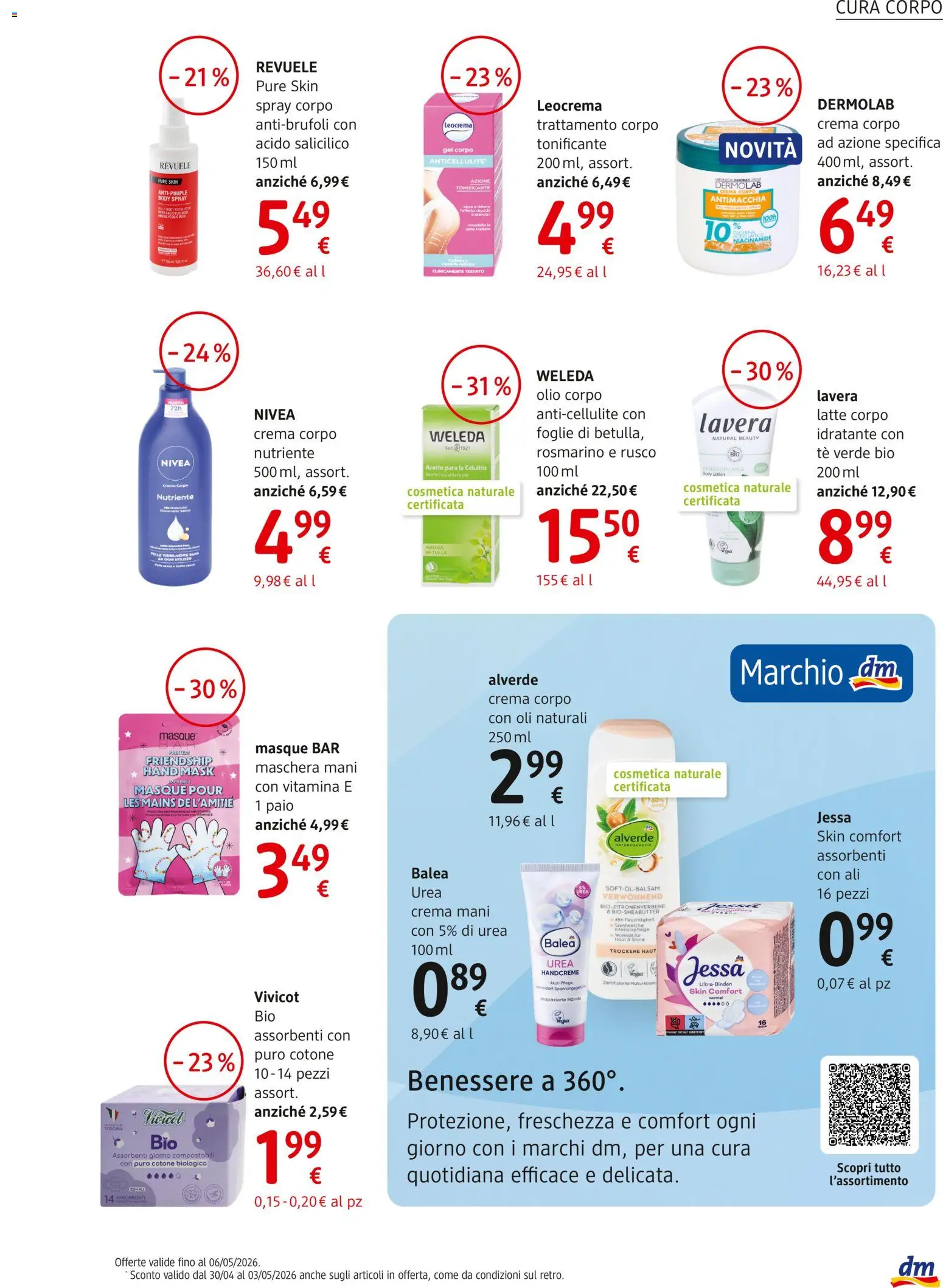 Volantino dm drogerie markt del 30.04.2026 | Pagina: 7 | Prodotti: Crema, Maschera, Tè, Latte