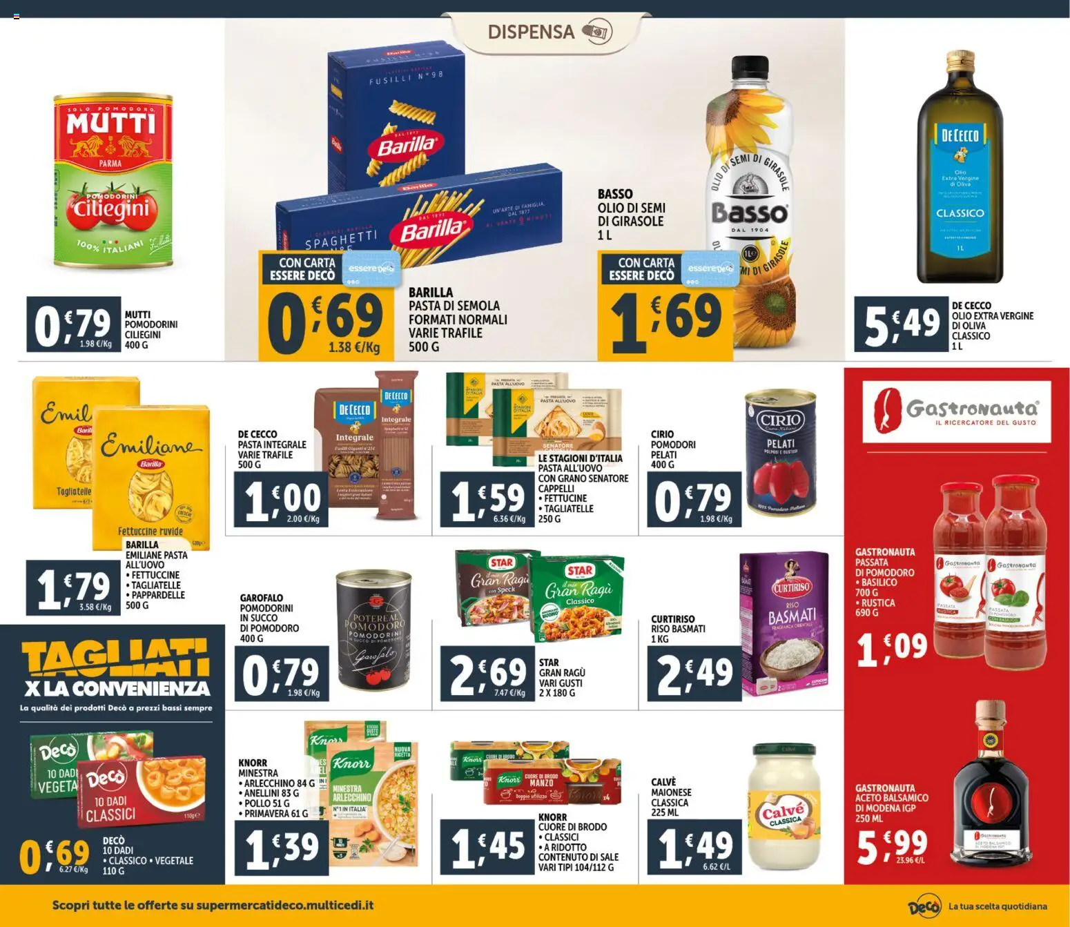 Volantino Decò del 20.01.2026 | Pagina: 14 | Prodotti: Pollo, Sale, Pomodoro, Fusilli