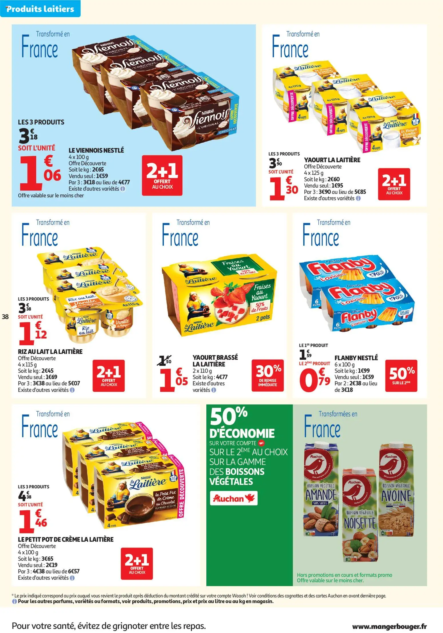 {H1} | Page: 38 | Produits: Lait, Beurre, Riz, Fraises