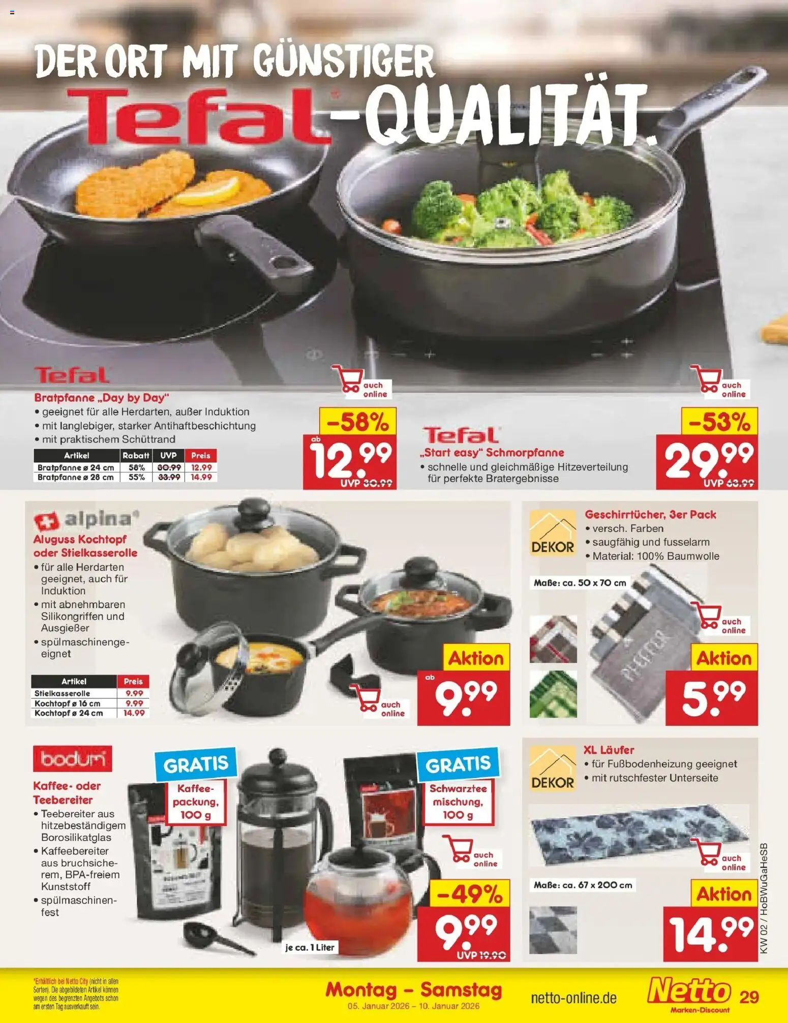 Netto Marken-Discount - Netto: Wochenangebote – gültig ab 05.01.2026 | Seite: 29 | Produkte: Kaffee, Pfeffer