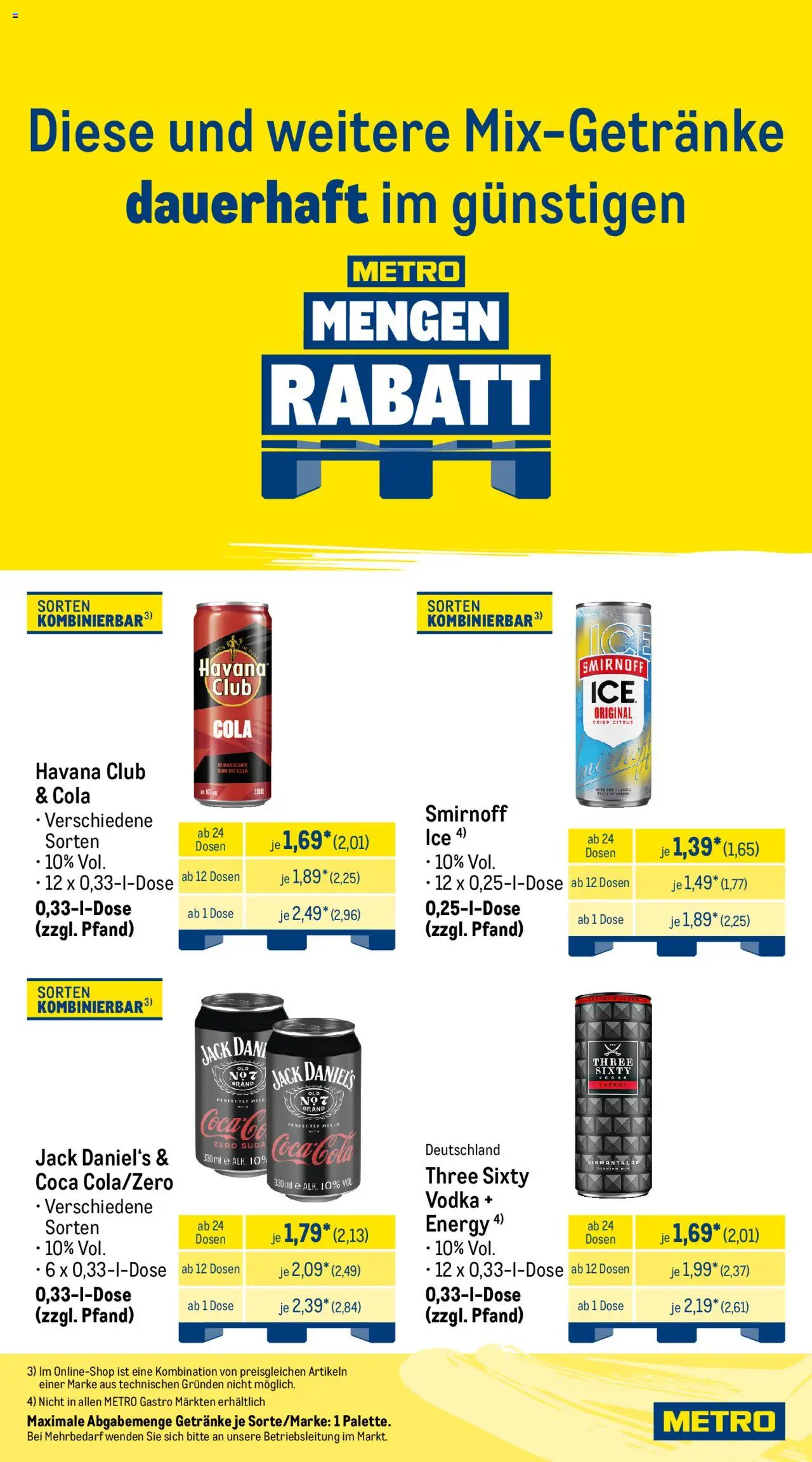 Metro - Wochen-Angebote Händler - gültig ab dem 04.08.2025 | Seite: 6 | Produkte: Energy, Jack Daniel's, Smirnoff, Vodka