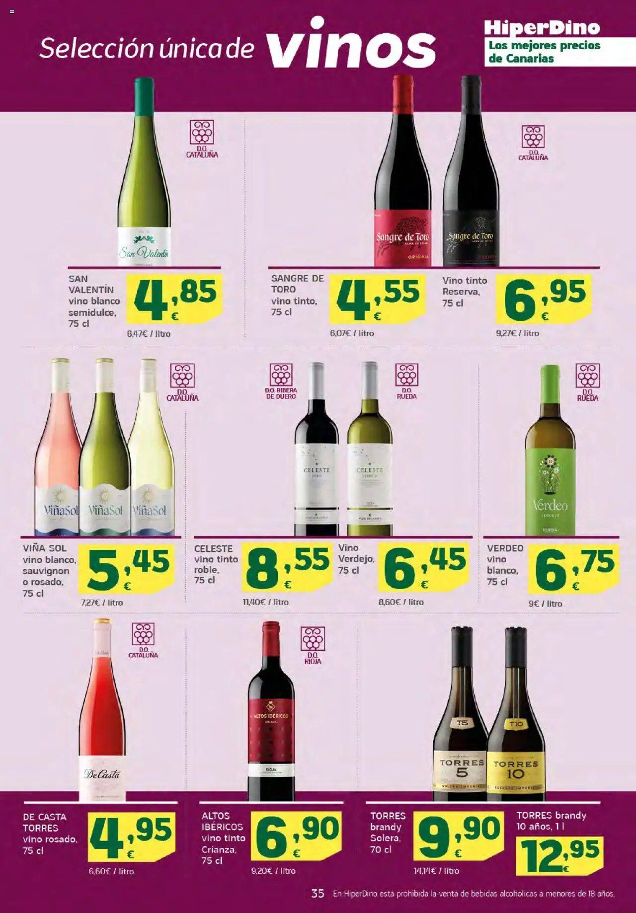 HiperDino folleto │ válido desde el 25.09.2025 | Página: 35 | Productos: Vino, Μαύρο πιπέρι