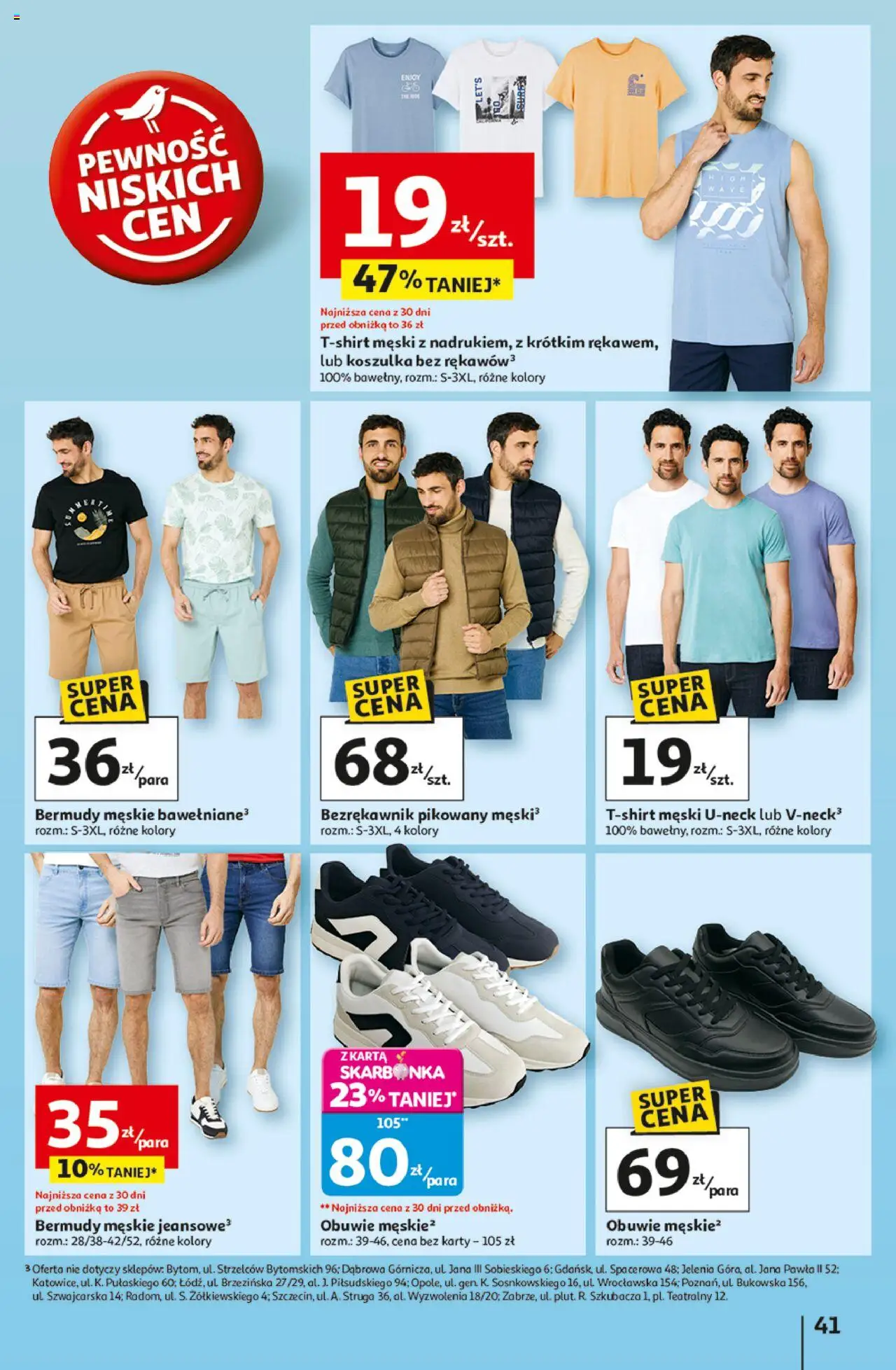 Auchan Gazetka - Pewność niskich cen Hipermarket od 07.08.2025 | Strona: 41 | Produkty: Bezrękawnik, Karta