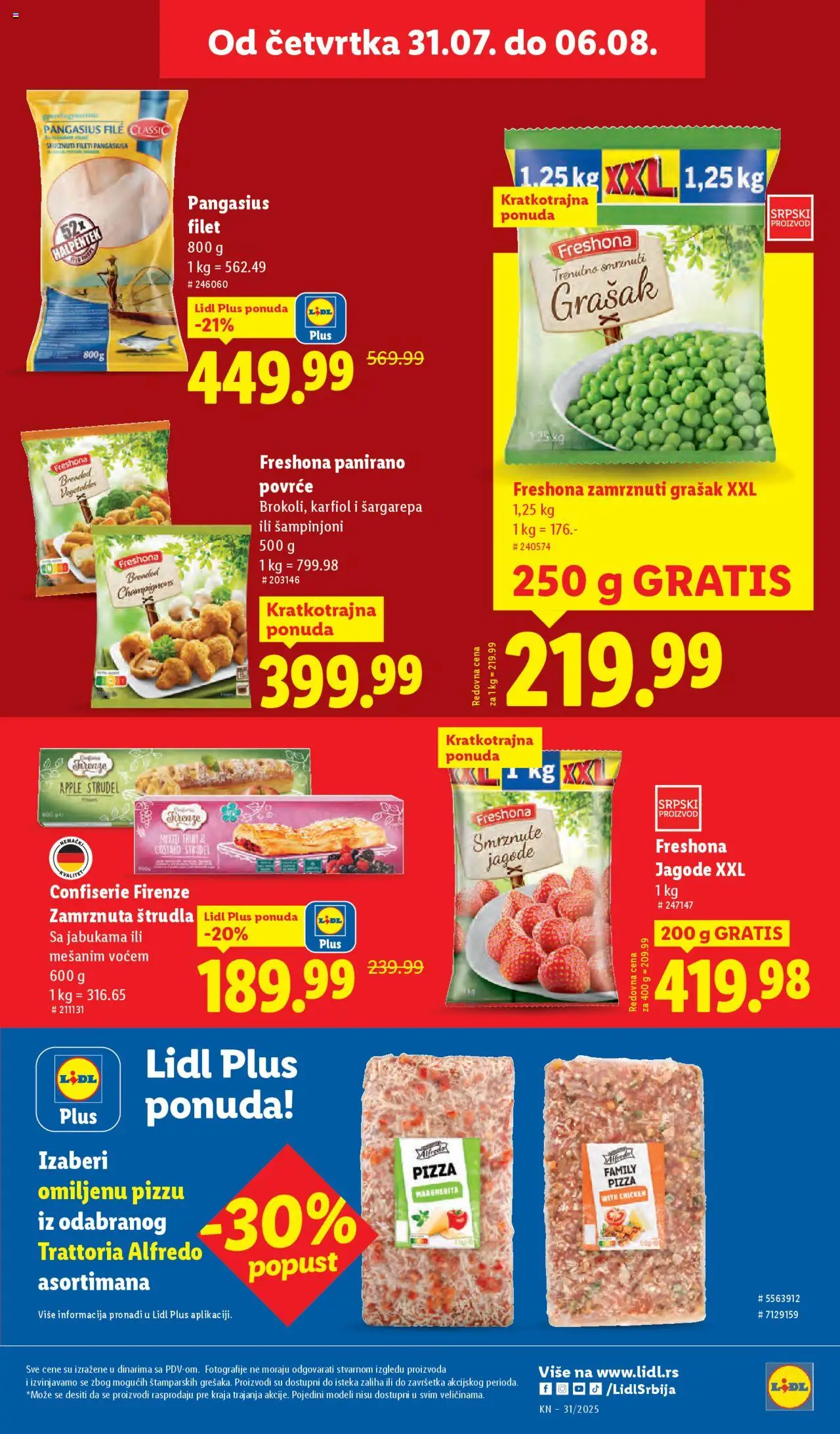 Lidl katalog - važi od 31.07.2025 | Strana: 19 | Proizvode: Jagode, Šargarepa, Šampinjoni, Štrudla