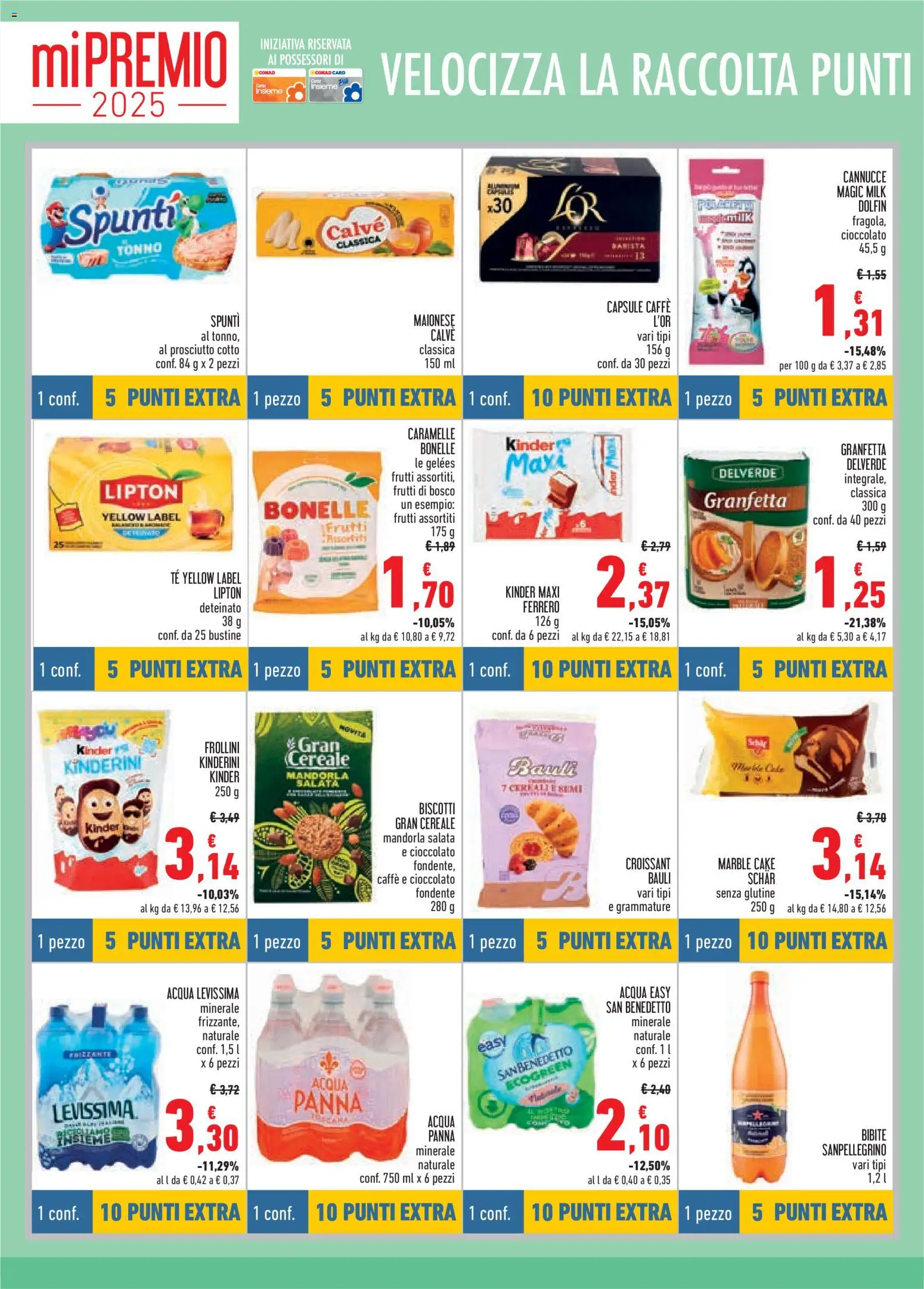 Volantino Conad del 06.11.2025 | Pagina: 10 | Prodotti: Cioccolato, Panna, Biscotti, Bibite