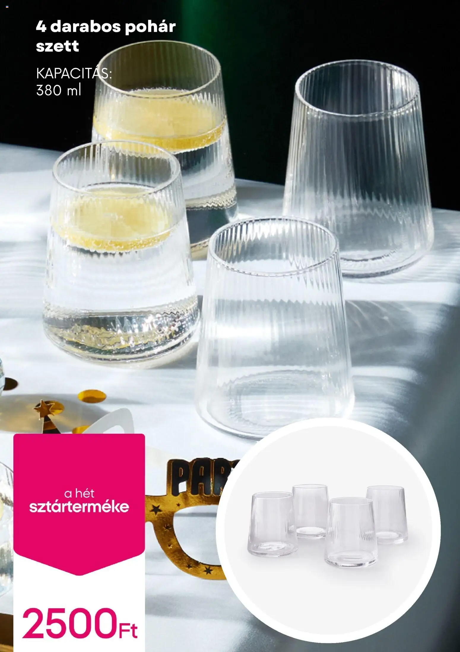 Pepco akciós ujság - amely érvényes a következő dátumtól: 18.12.2025 | Oldal: 9 | Termékek: Pohár