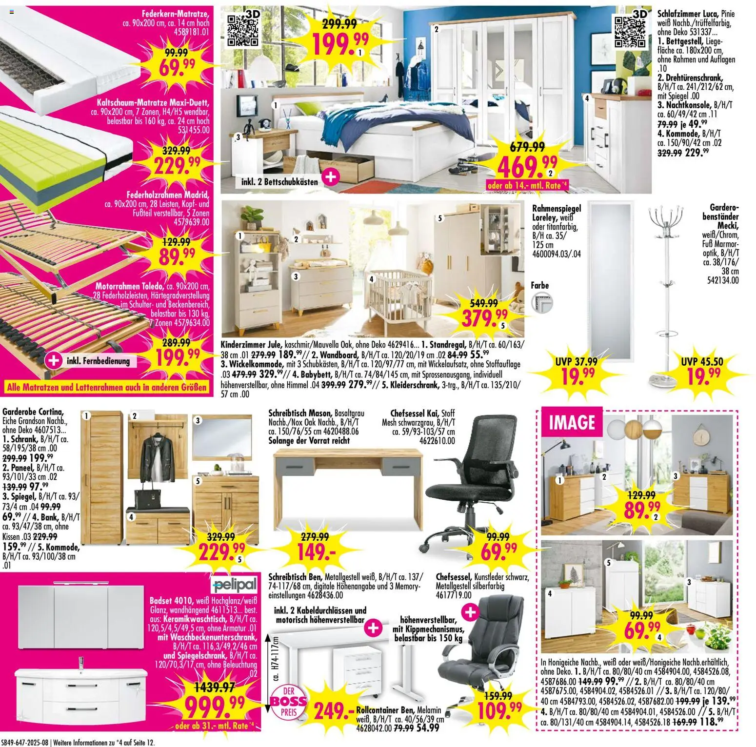 SB Möbel Boss - Black Friday – gültig ab 28.11.2025 | Seite: 8 | Produkte: Liege, Spiegel, Chefsessel, Rollcontainer