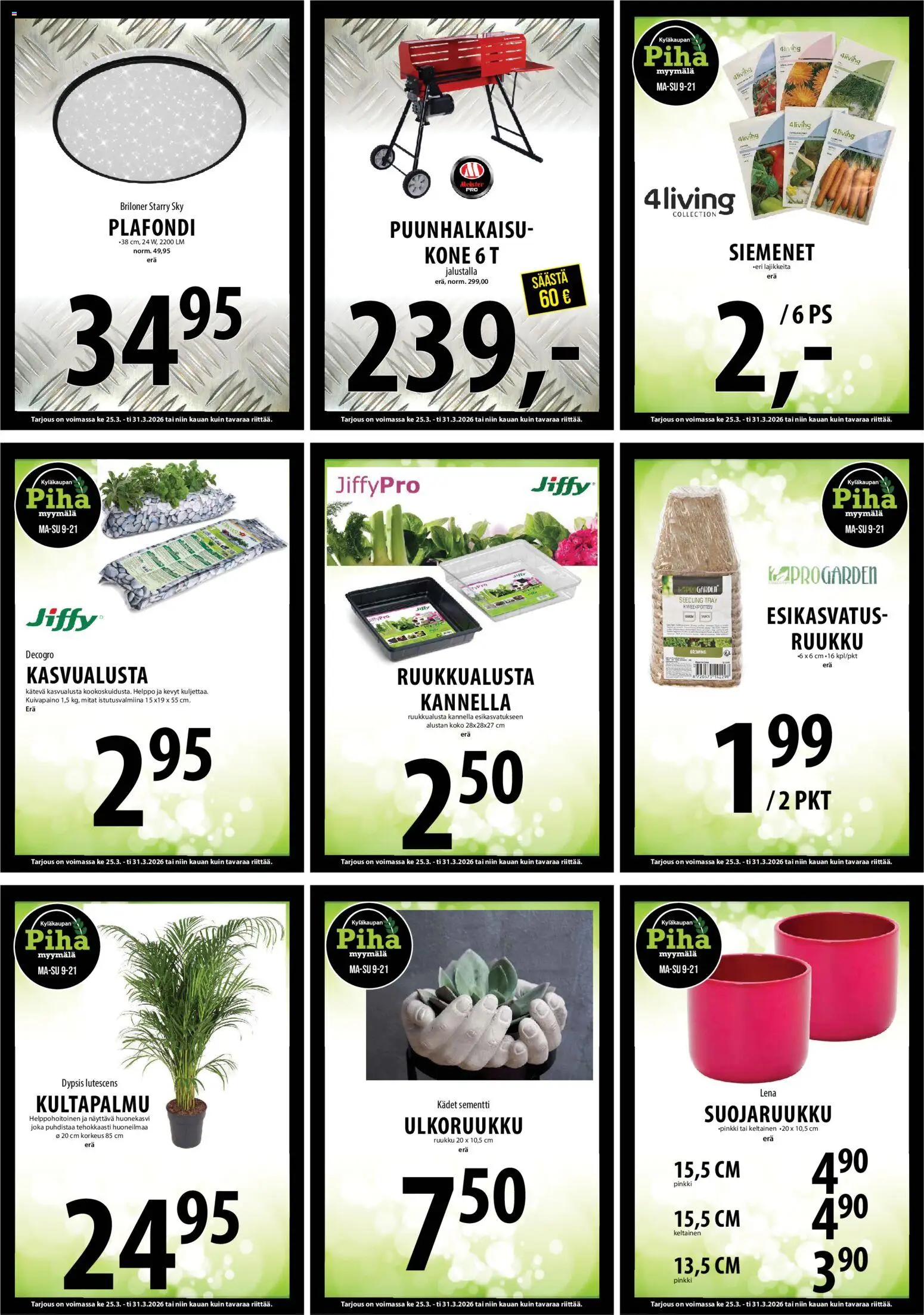 Tuuri tarjoukset – voimassa 25.03.2026 alkaen | Sivu: 21 | Tuotteet: Siemenet