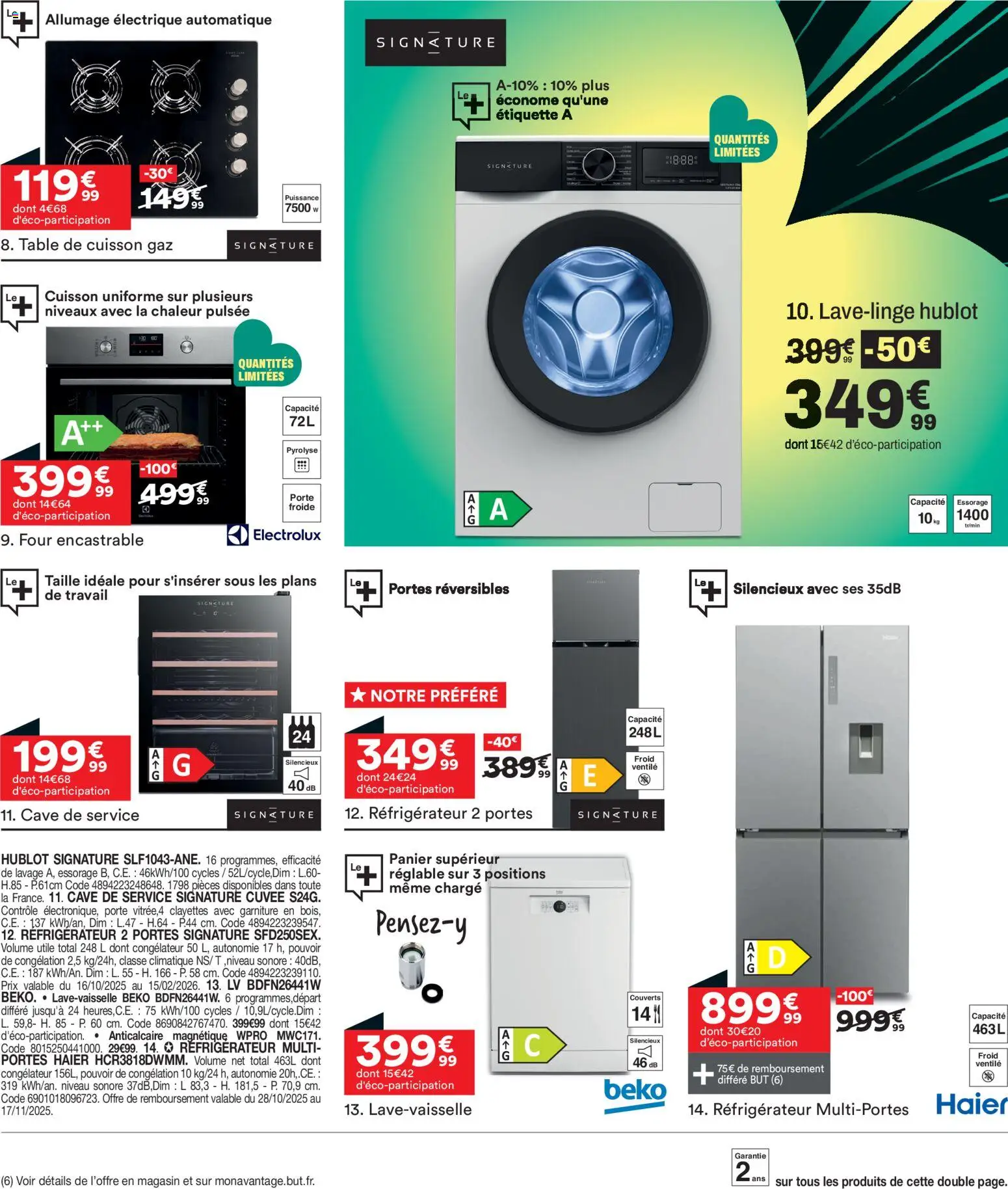 {H1} | Page: 5 | Produits: Réfrigérateur, Four, Porte, Panier