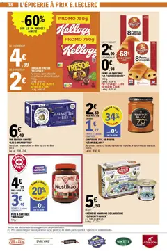 E.Leclerc - Prévisualisation de CÉRÉALES TRÉSOR "KELLOGG'S", Au choix: goût chocolat noisettes ou chocolat au lait. 750 g. valide à partir de 02.12.2025 | Page: 38