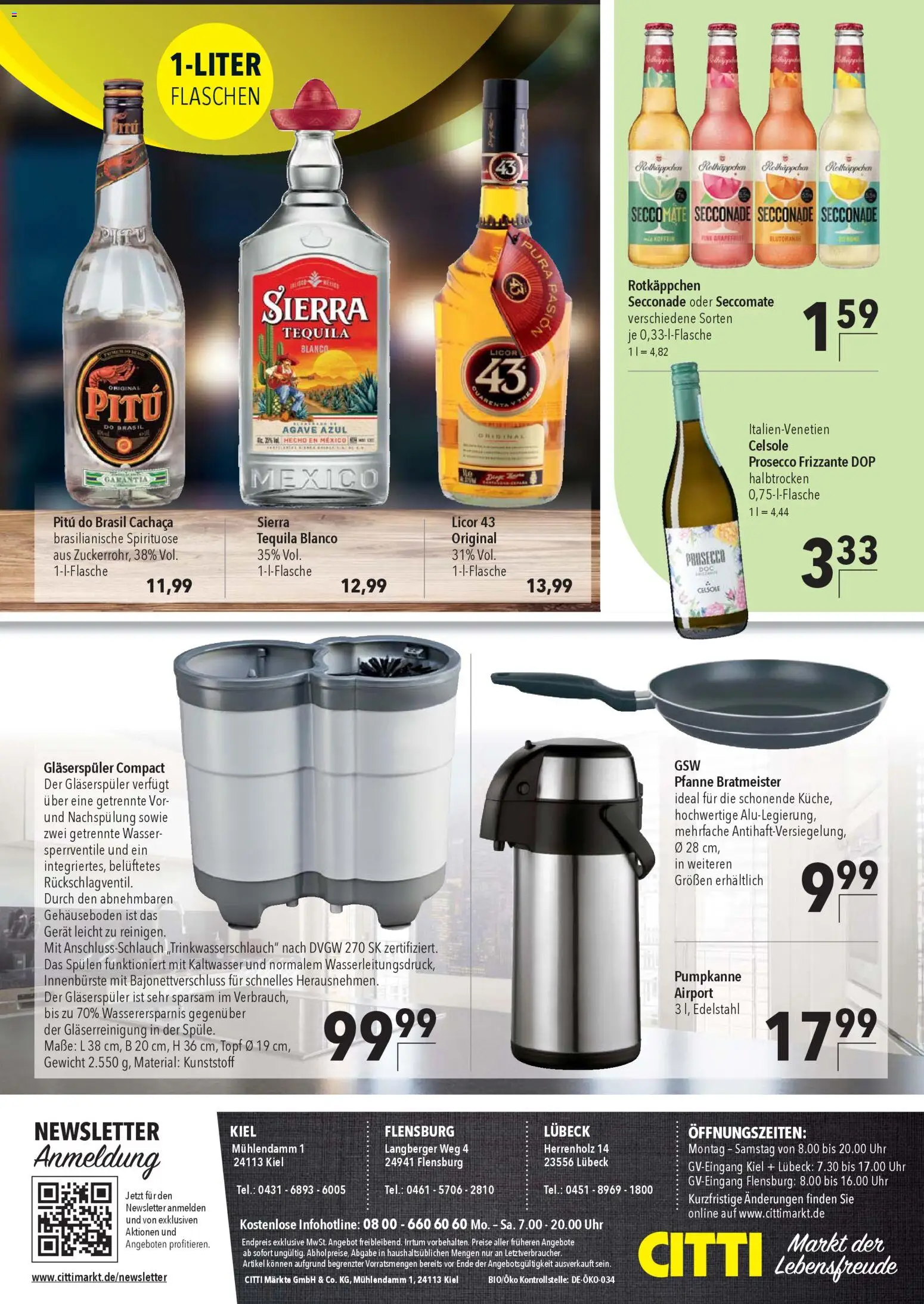 CITTI Markt Aktuelle Angebote für Profis – gültig ab 22.10.2025 | Seite: 8 | Produkte: Gewicht, Tequila, Prosecco, Uhr