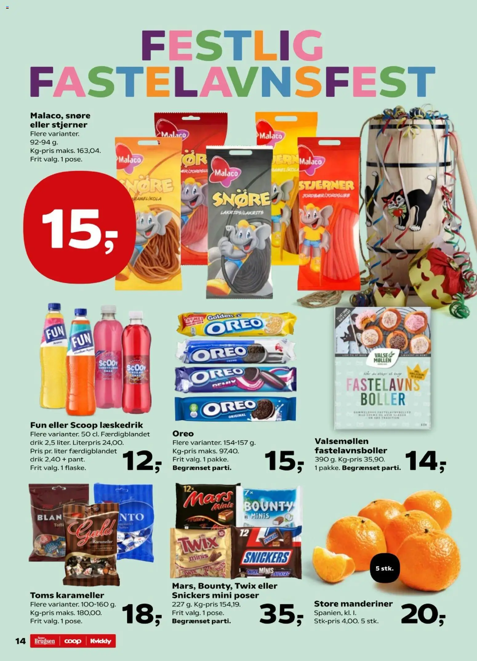 Super Brugsen tilbudsavis – gyldig fra 06.02.2026 | Side: 14 | Produkter: Karameller, Oreo