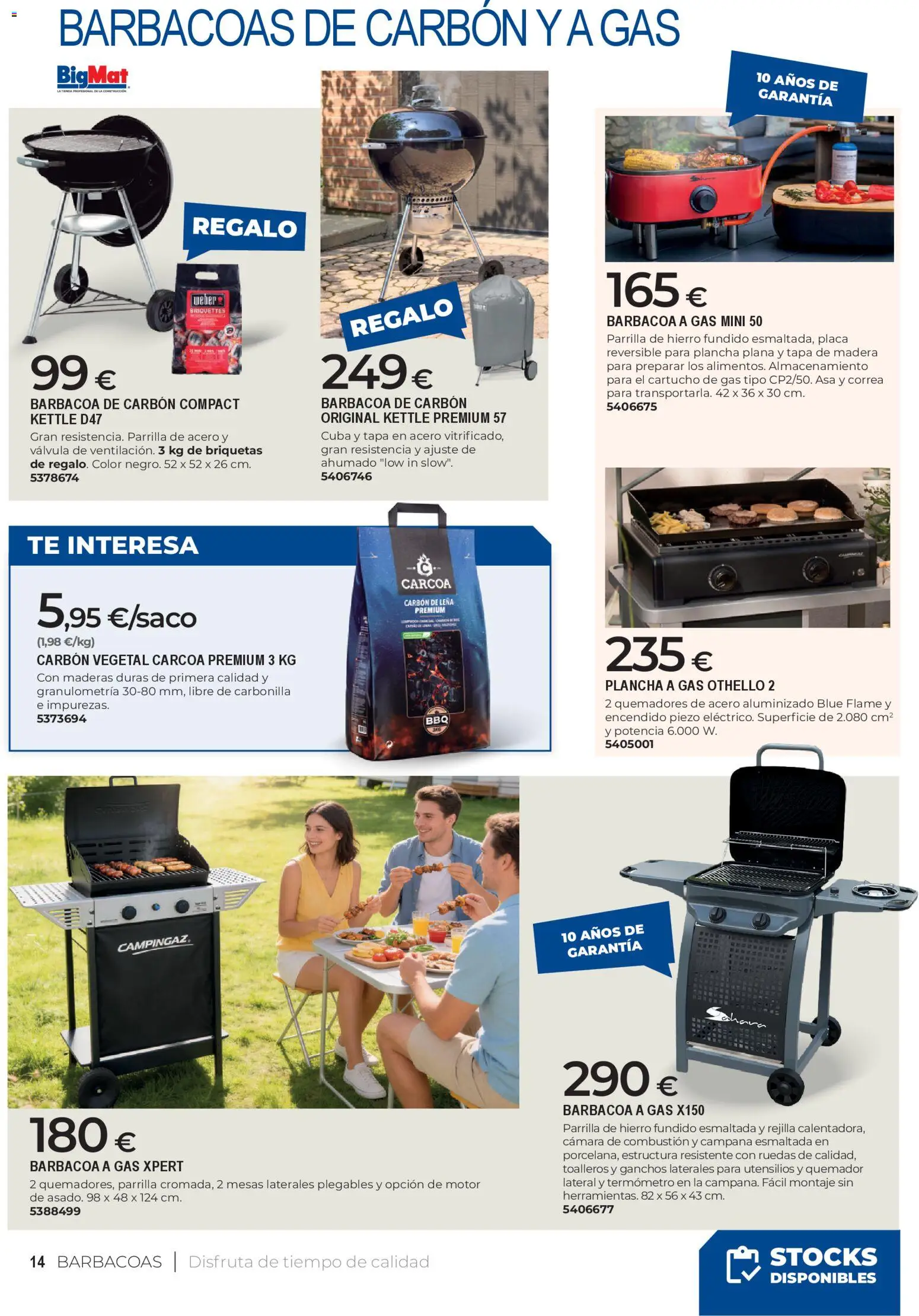 BigMat - Jardin y Piscinas 2026 │ válido desde el 23.03.2026 | Página: 14 | Productos: Cámara, Barbacoa, Quemador, Termómetro