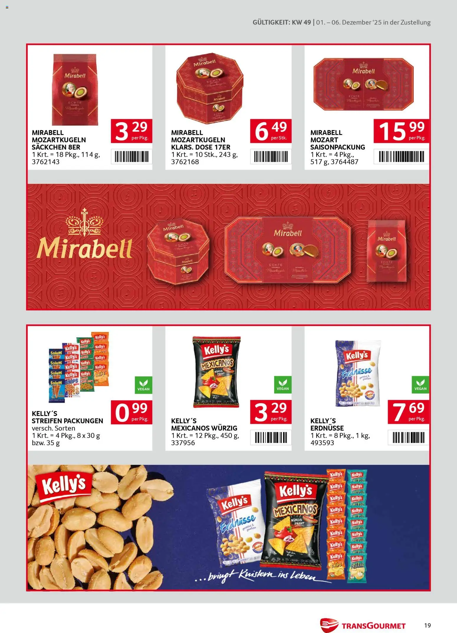 Transgourmet Zustellaktion gültig ab 01.12.2025 | Seite: 19 | Produkte: Chips, Папионка