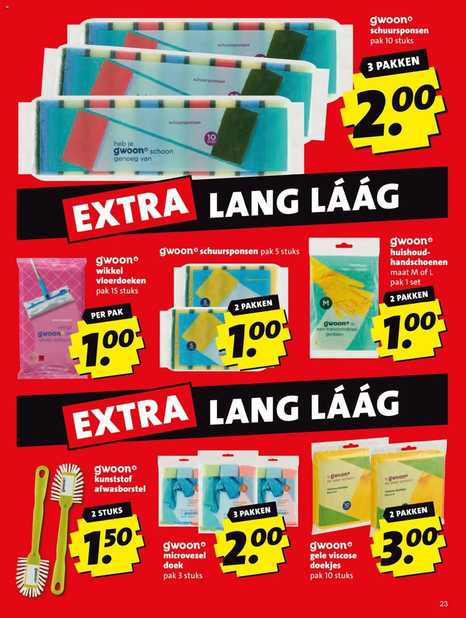 {H1} | Pagina: 23 | Producten: Ostyalap, Handschoenen