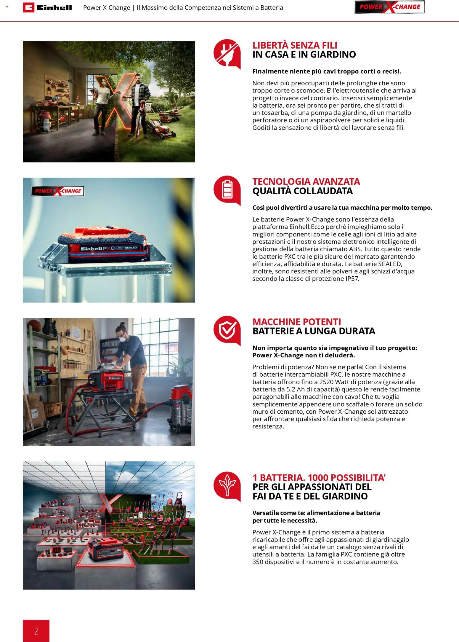 Volantino Einhell del 02.03.2026 | Pagina: 4 | Prodotti: Cavo, Martello, Batteria, Batterie