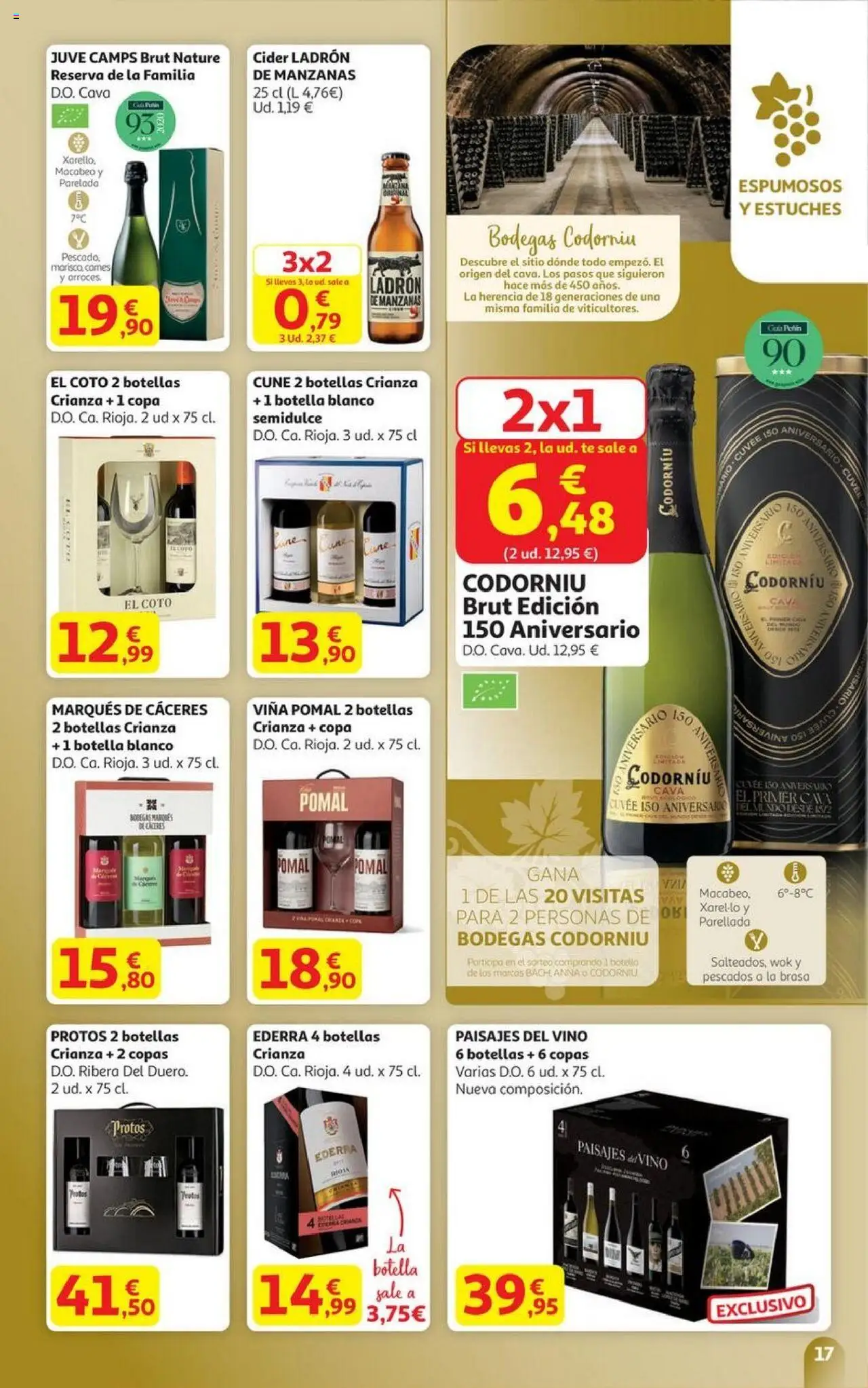 Alcampo - HP Castilla León │ válido desde el 06.10.2025 | Página: 17 | Productos: Vino, Manzanas, Té