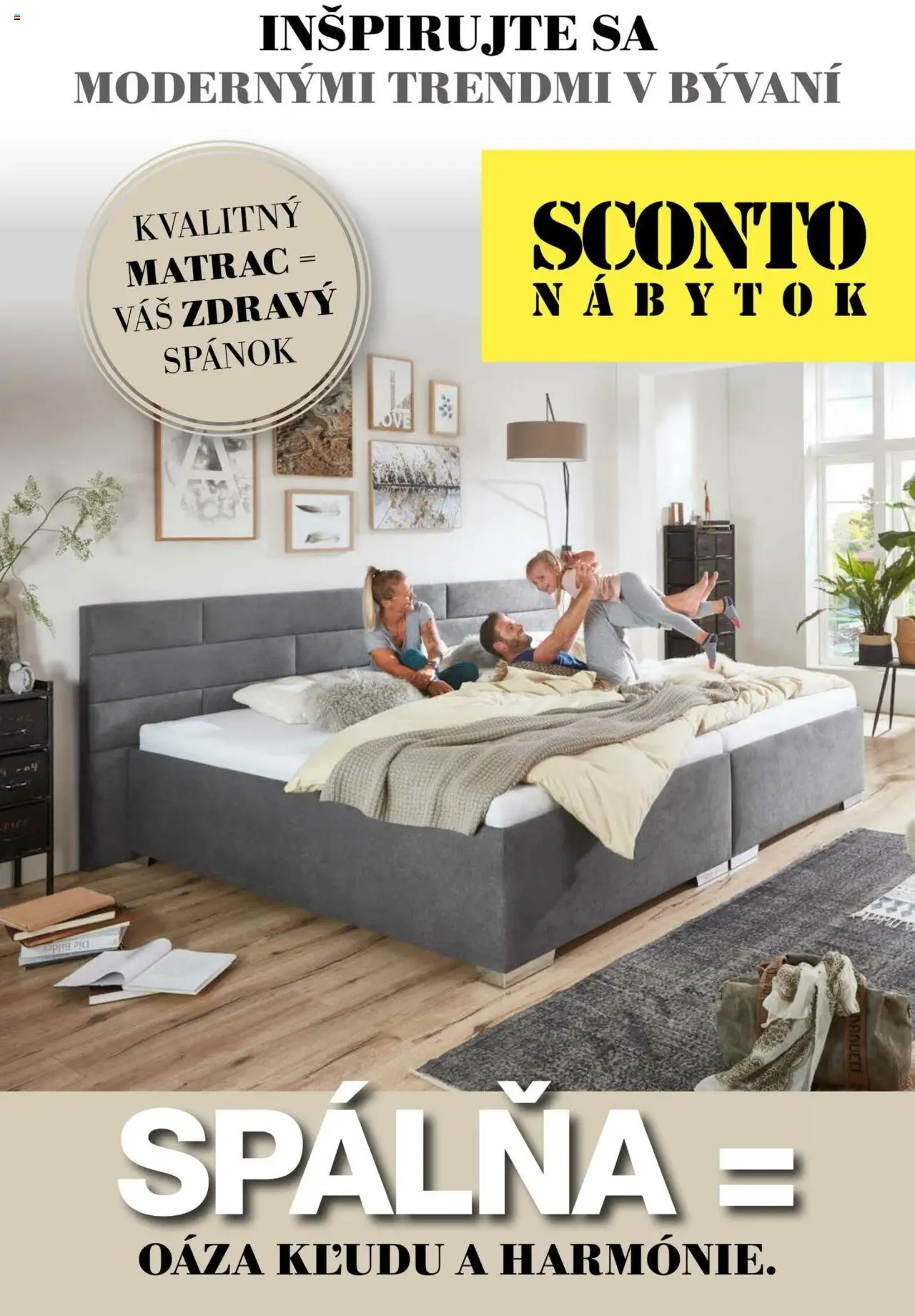 Nové Sconto nábytok akcie – leták je platný od 14.02.2025 | Strana: 1 | Produkty: Nábytok, Matrac