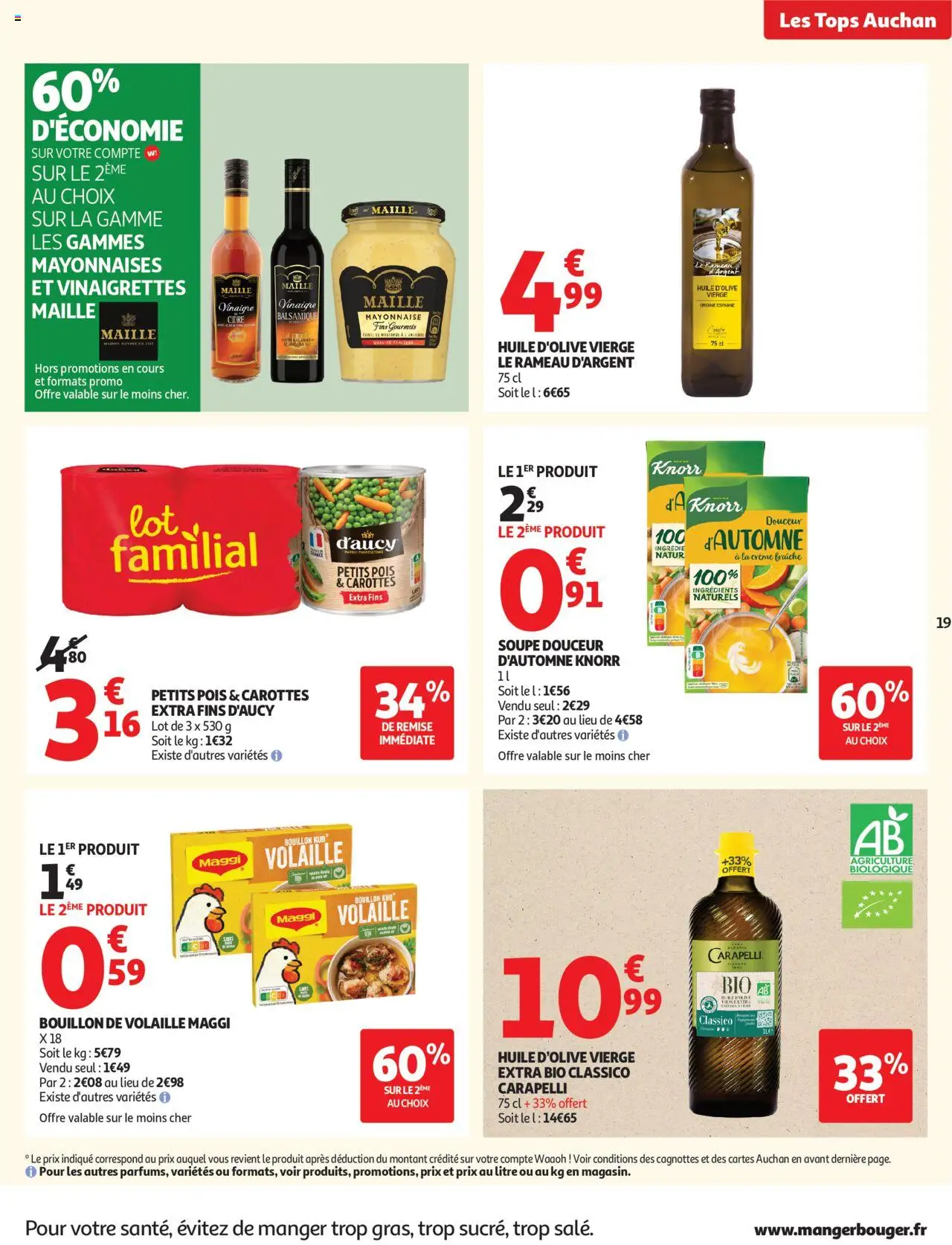 {H1} | Page: 19 | Produits: Huile d'olive vierge, Volaille, Pois, Vinaigre