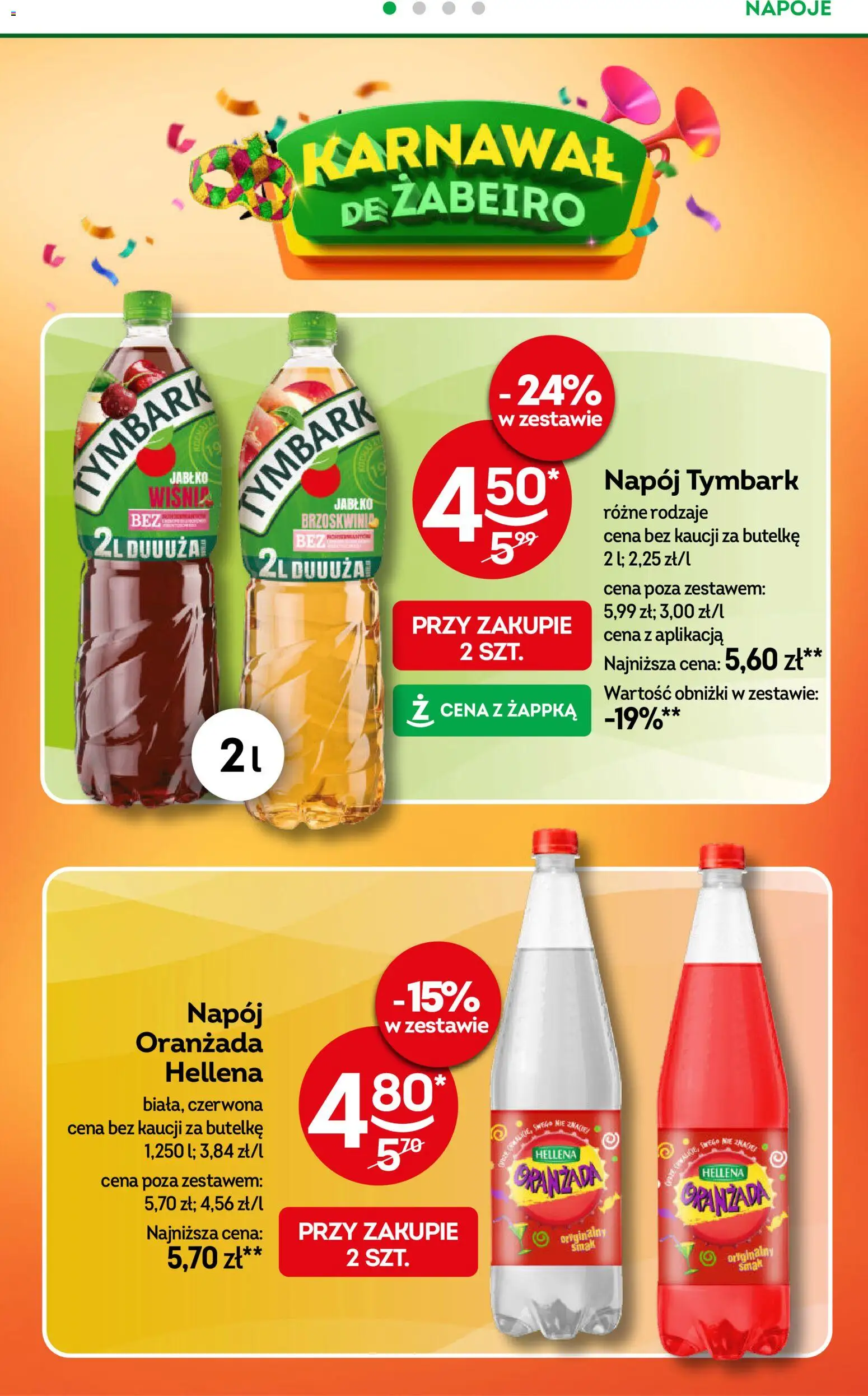 Żabka Gazetka od 28.01.2026 | Strona: 26 | Produkty: Brzoskwinia, Napoje