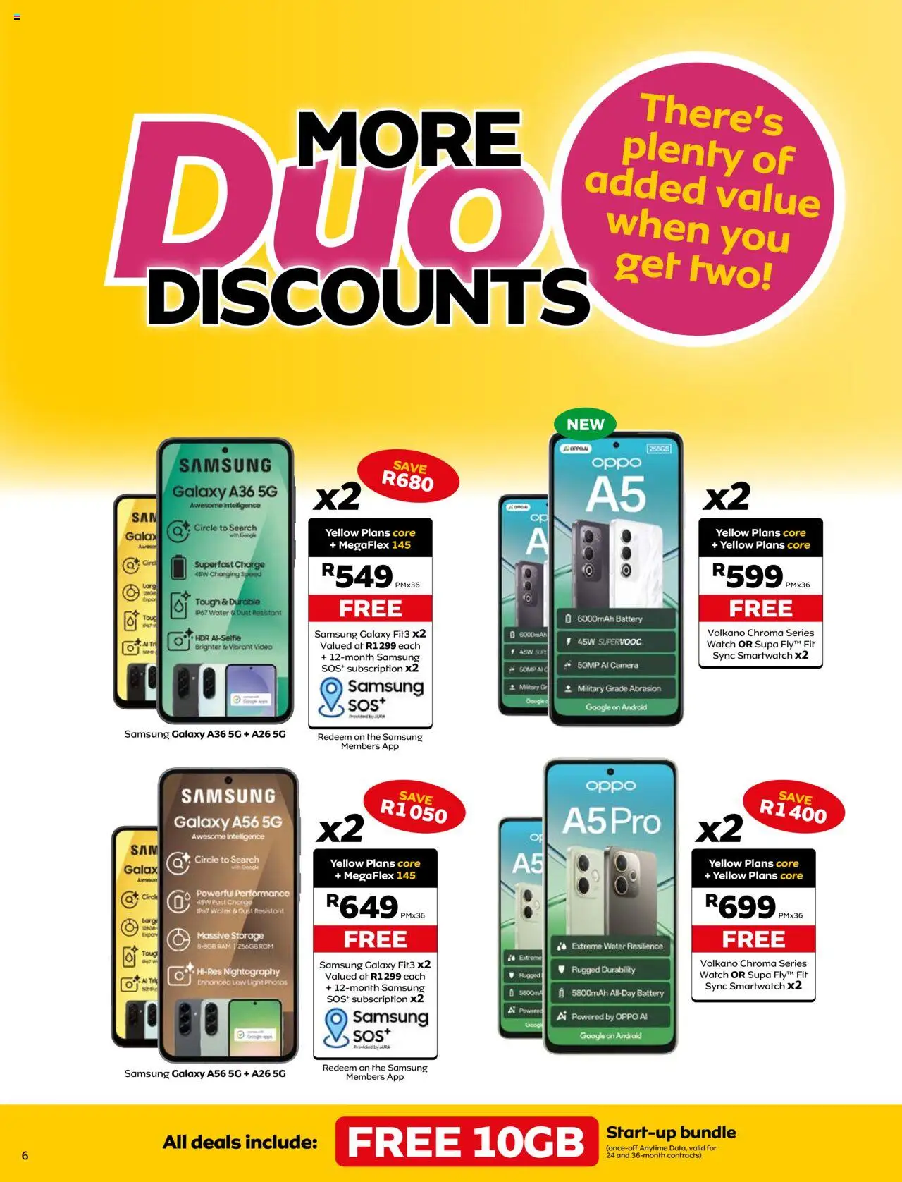 MTN Deals │ valid from 07.08.2025 | Page: 6 | Products: Camera, Smartwatch, Battery, Water