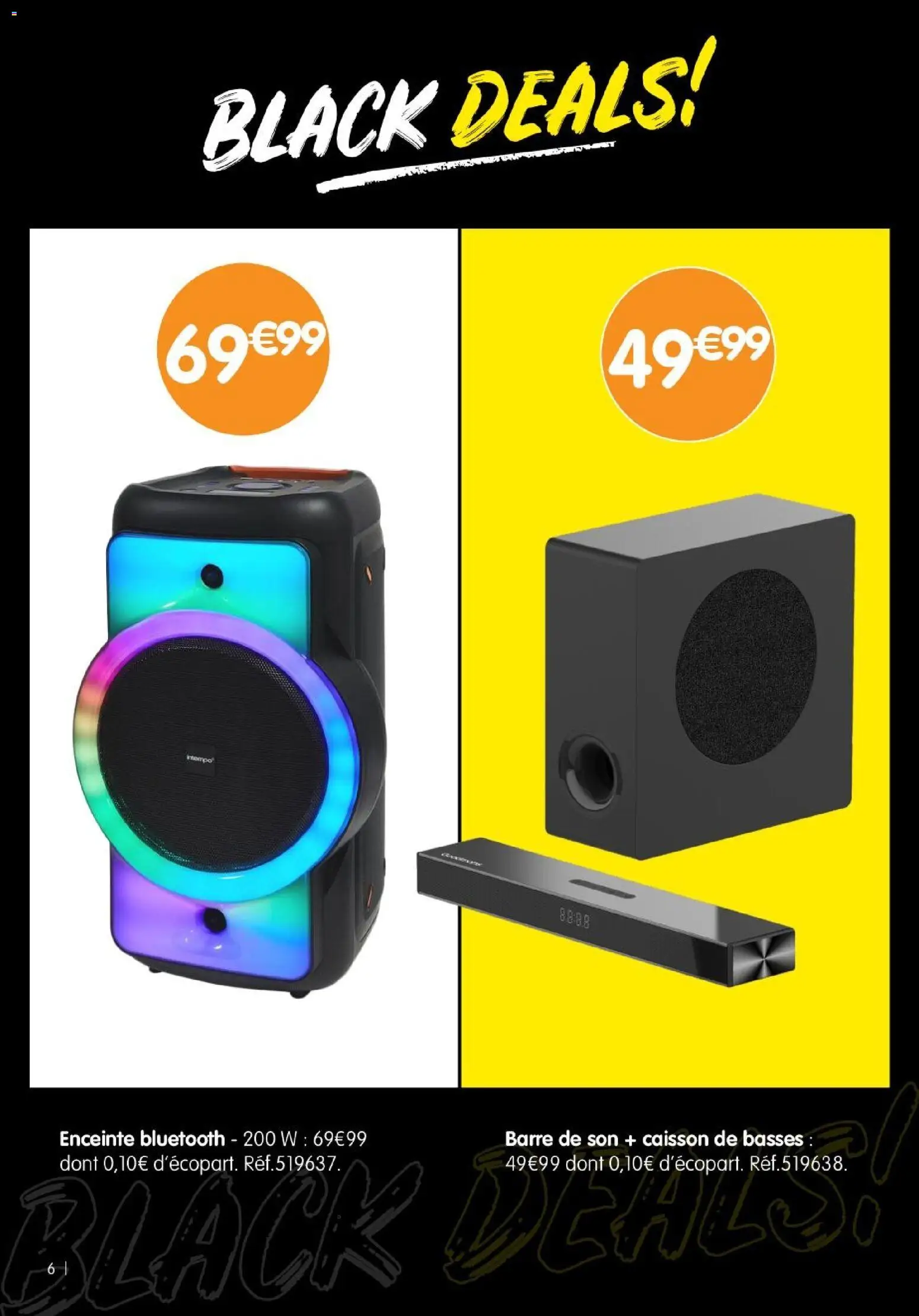 {H1} | Page: 6 | Produits: Enceinte, Enceinte bluetooth, Barre de son