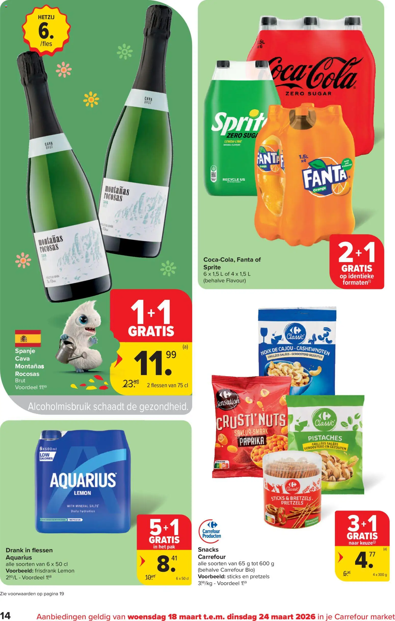 {H1} | Pagina: 14 | Producten: Coca Cola, Frisdrank, Sprite, Snacks
