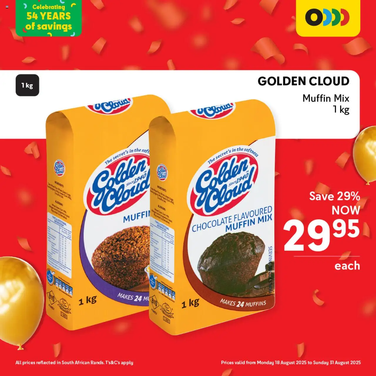 Makro Birthday Deals Baking │ valid from 18.08.2025 | Page: 5 | Products: Muffins, Chocolate