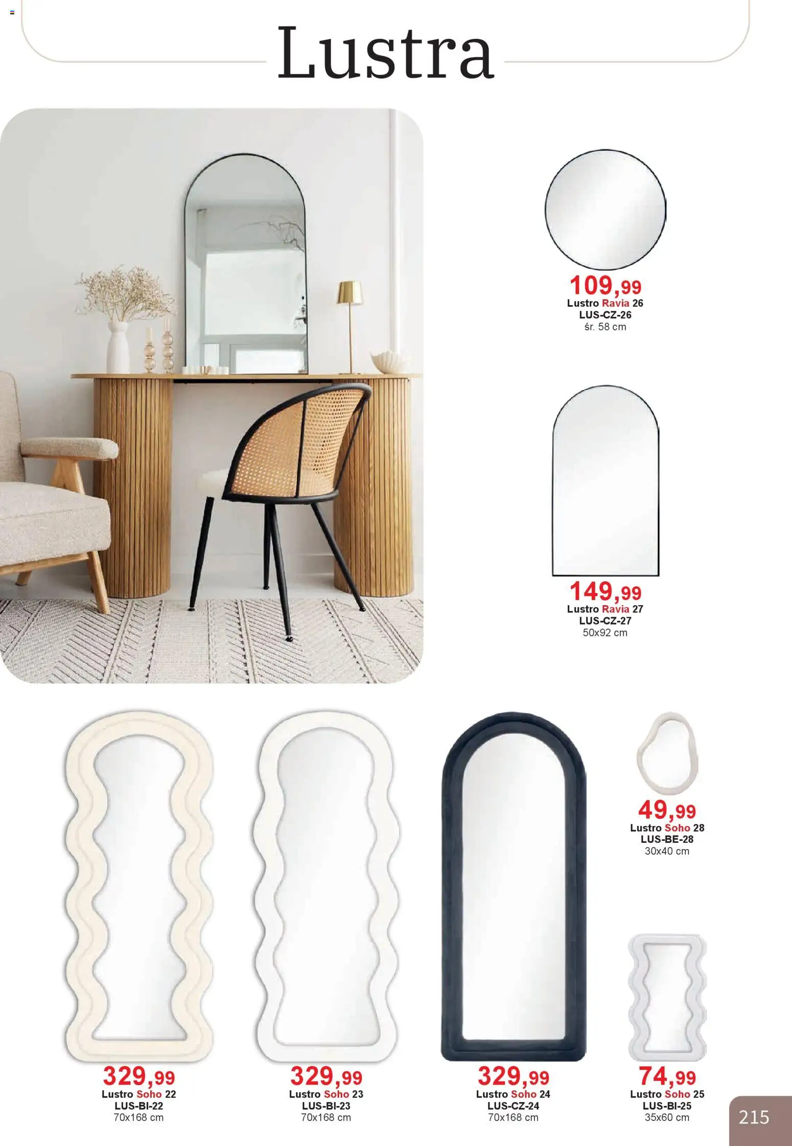 Bodzio Katalog od 01.01.2026 | Strona: 215 | Produkty: Lustro