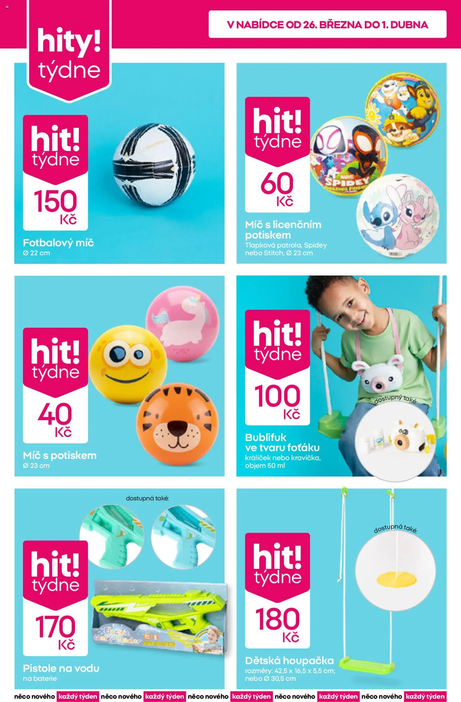 Pepco leták od 26.03.2026 | Strana: 2 | Produkty: Houpačka, Fotbalový míč, Baterie, Bublifuk