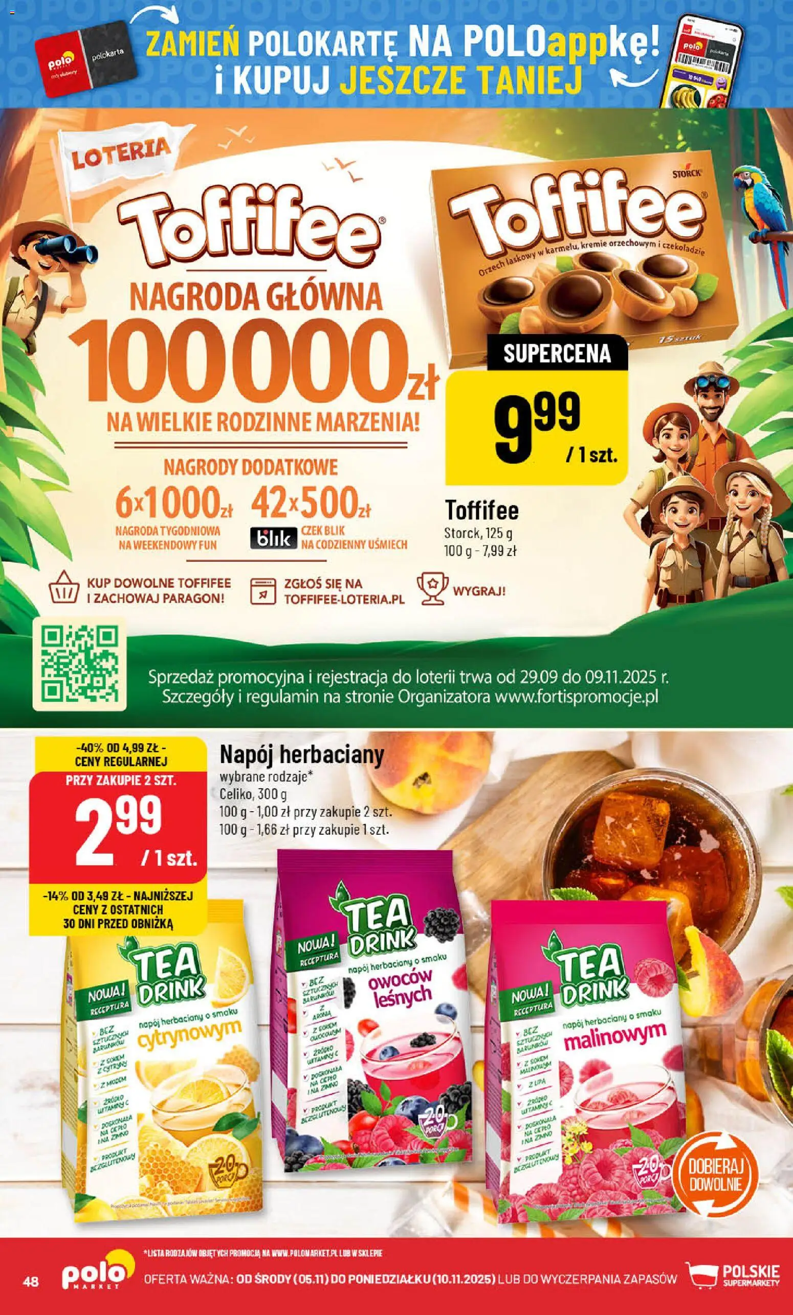 POLOmarket Gazetka od 05.11.2025 | Strona: 48 | Produkty: Toffifee, Zupa