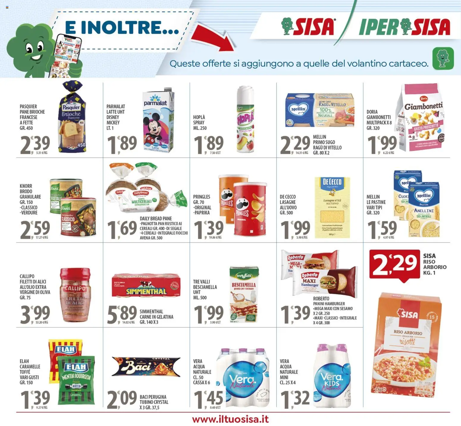 Volantino SISA del 27.12.2025 | Pagina: 18 | Prodotti: Caramelle, Acqua, Sugo, Alici