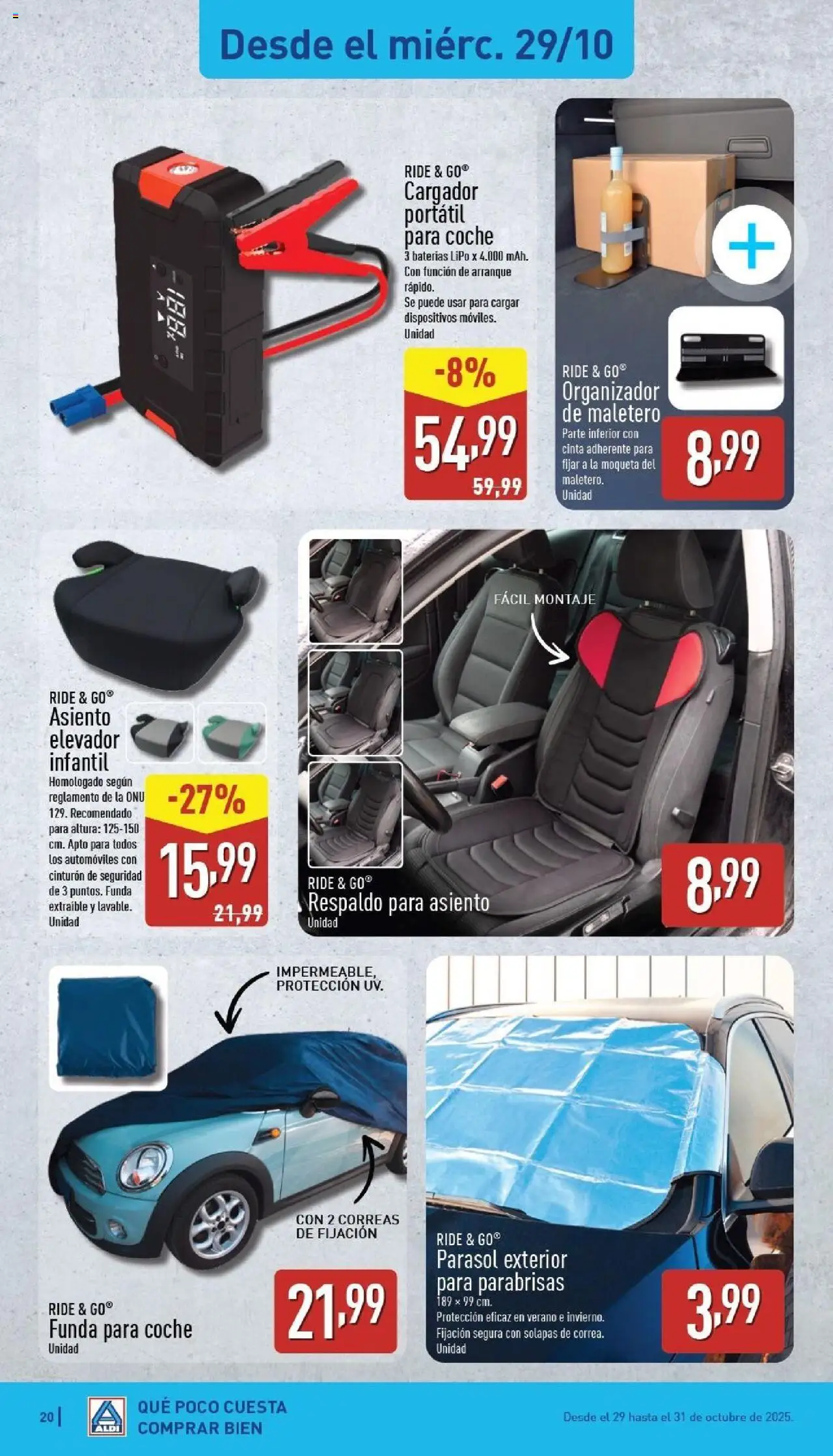 Aldi folleto Baleares │ válido desde el 27.10.2025 | Página: 20 | Productos: Cinturón, Organizador, Funda