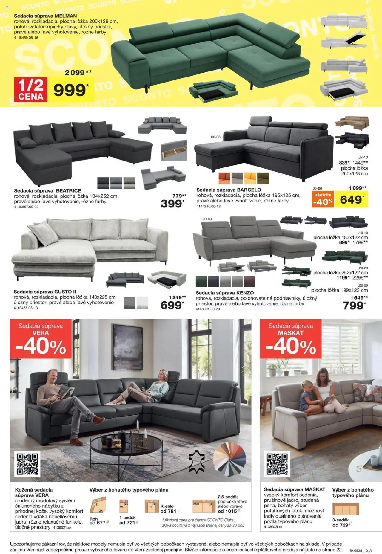 Sconto nábytok leták │ platný od 16.07.2025 | Strana: 10 | Produkty: Sedacia súprava, Kreslo
